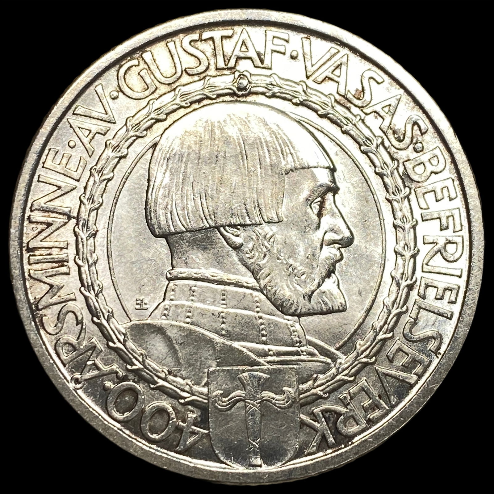 1921 Sweden Silver 2 Kroner UNCIRCULATED: 1921 Sweden Silver 2 Kroner UNCIRCULATED