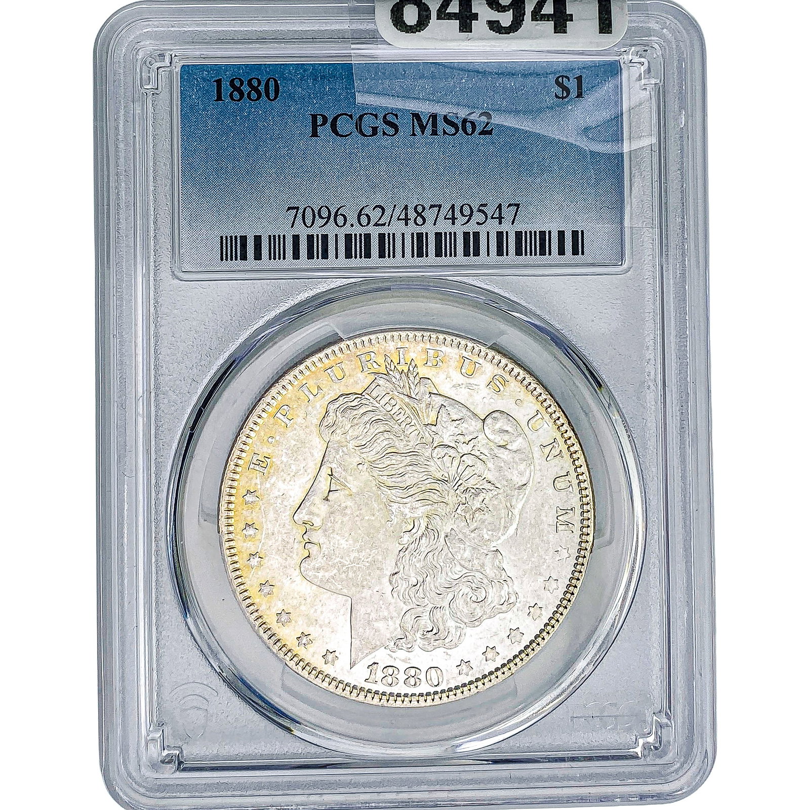 1880 Morgan Silver Dollar PCGS MS62: 1880 Morgan Silver Dollar PCGS MS62