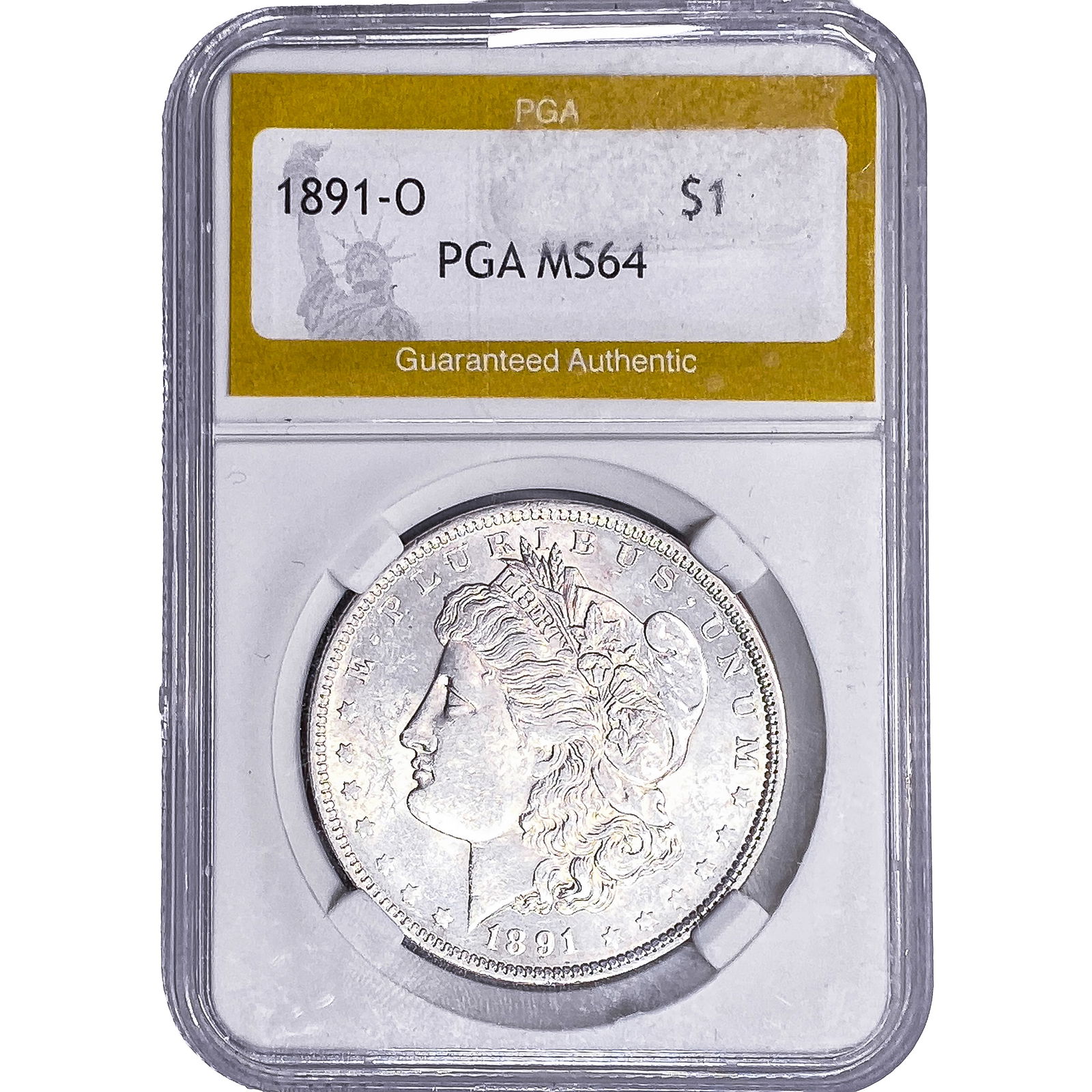 1897-O Morgan Silver Dollar PGA MS64: 1897-O Morgan Silver Dollar PGA MS64