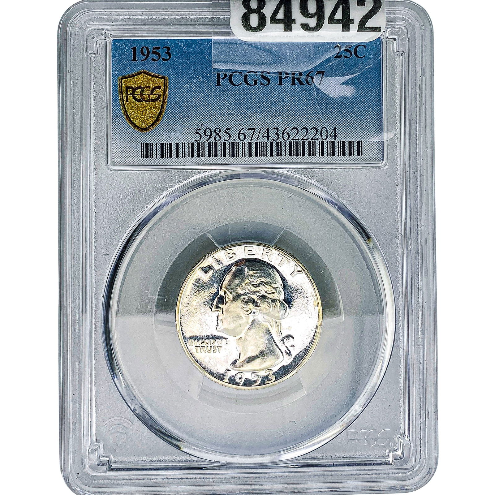 1953 Washington Silver Quarter PCGS PR67 (1 of 2)