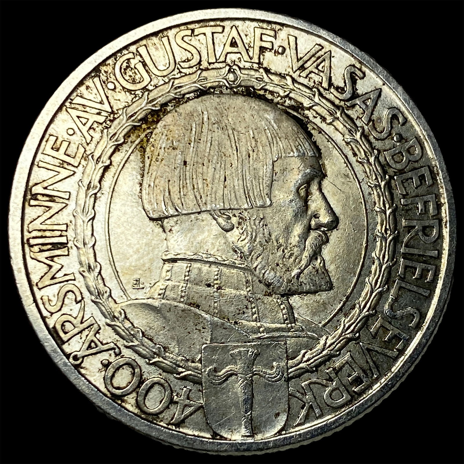 1921 Sweden Silver 2 Kroner UNCIRCULATED: 1921 Sweden Silver 2 Kroner UNCIRCULATED