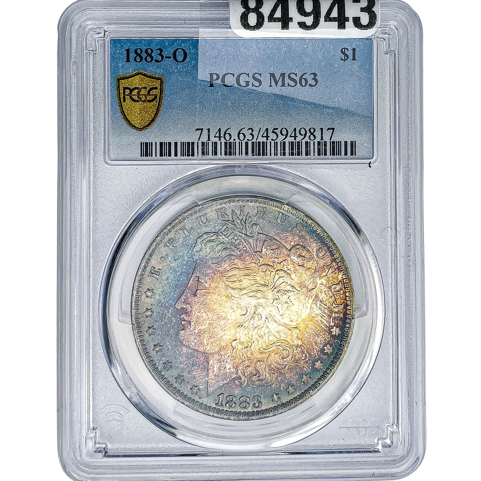 1883-O Morgan Silver Dollar PCGS MS63: 1883-O Morgan Silver Dollar PCGS MS63