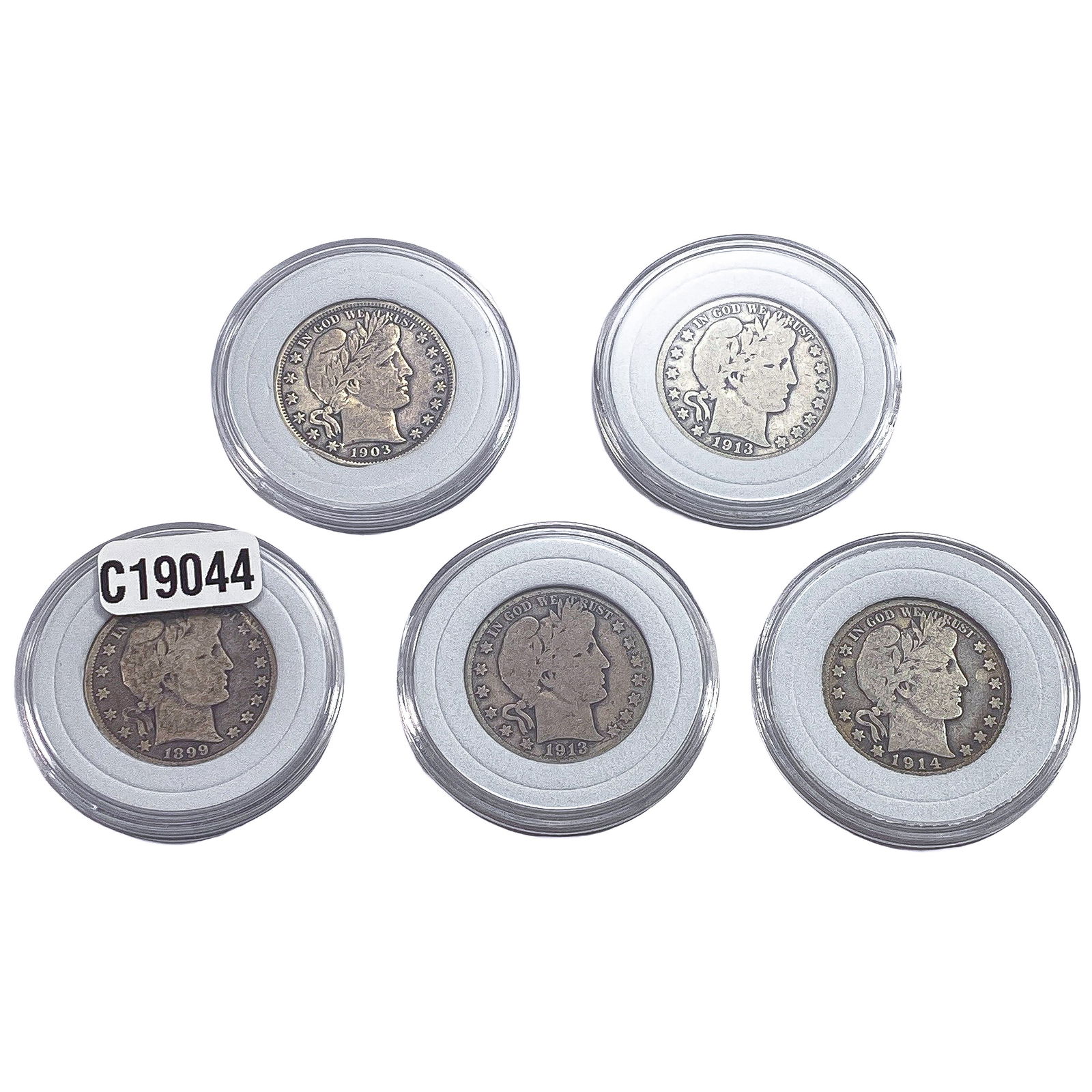 [5 Coins] Barber Half Dollar: [5 Coins] Barber Half Dollar