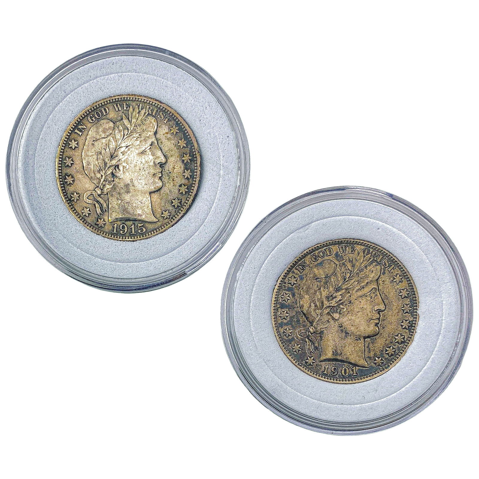 [2 Coins] 1901-1915 Barber Half Dollar (1 of 2)