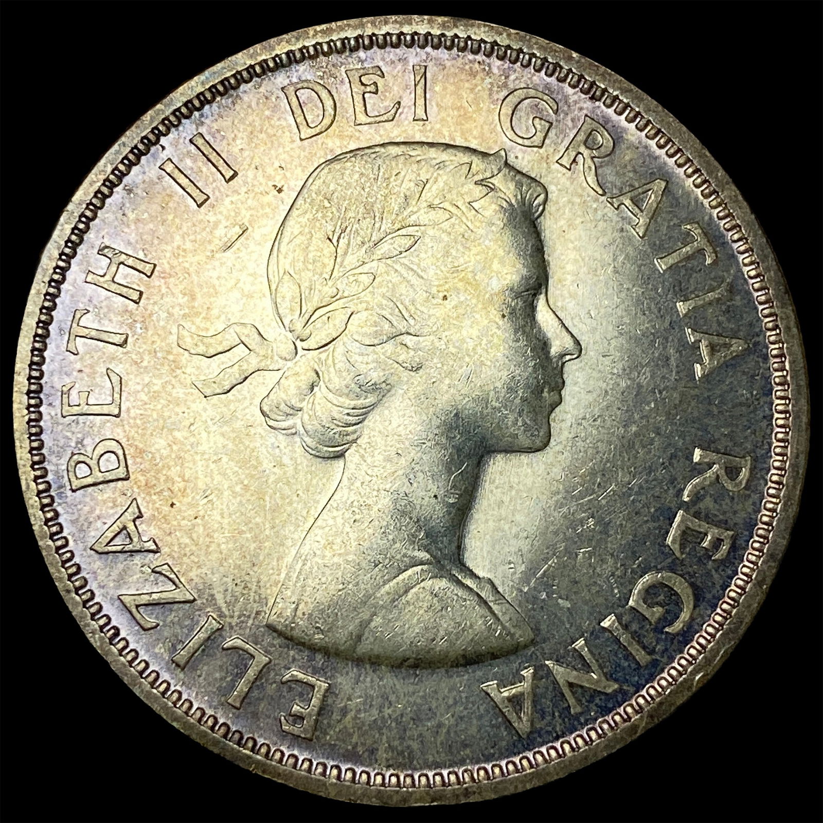 1958 Canada Silver 1 Dollar Death Totem UNCIRCULATED: 1958 Canada Silver 1 Dollar Death Totem UNCIRCULATED