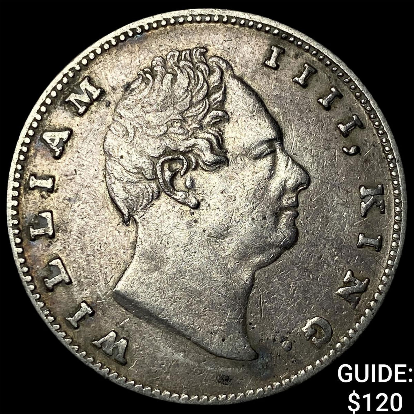 1835 British Raj Silver 1 Rupee UNCIRCULATED: 1835 British Raj Silver 1 Rupee UNCIRCULATED