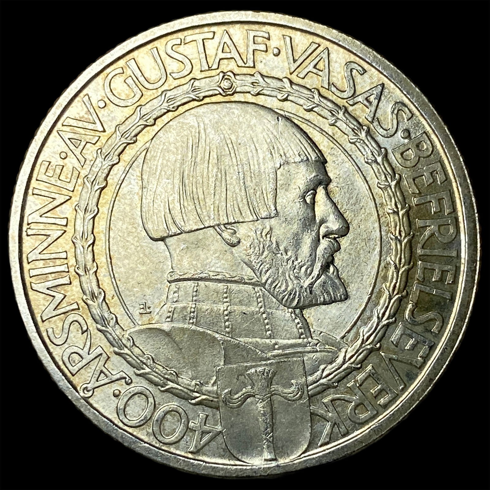 1921 Sweden Silver 2 Kroner UNCIRCULATED: 1921 Sweden Silver 2 Kroner UNCIRCULATED