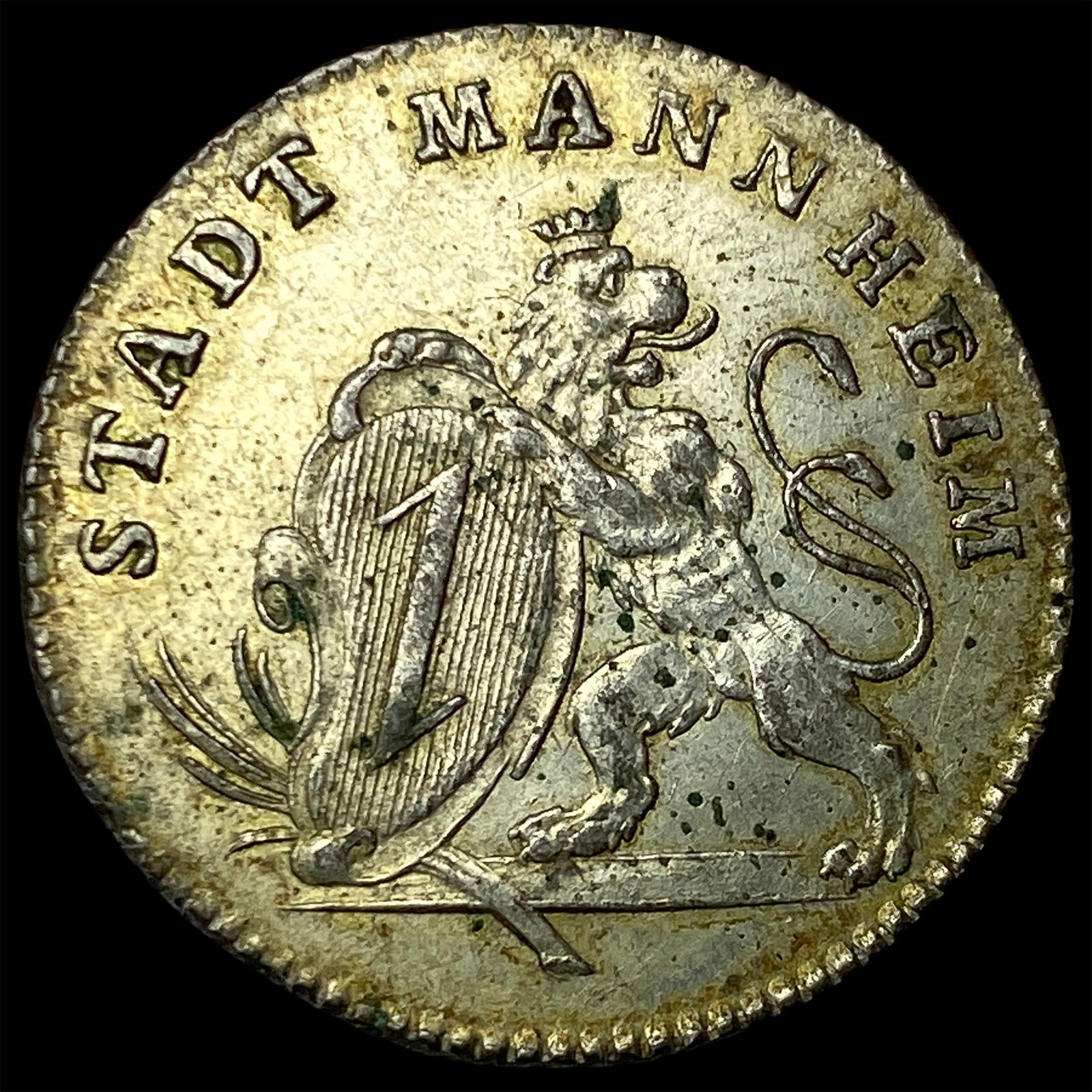 1792 Germany Silver 1 Ducat CLOSELY UNCIRCULATED: 1792 Germany Silver 1 Ducat CLOSELY UNCIRCULATED