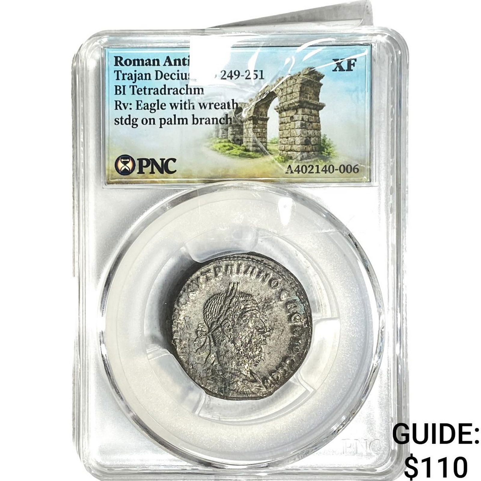 Roman Antioch Trajan Decius 249-251 AD Bi Tetradrachm PNC XF: Roman Antioch Trajan Decius 249-251 AD Bi Tetradrachm PNC XF