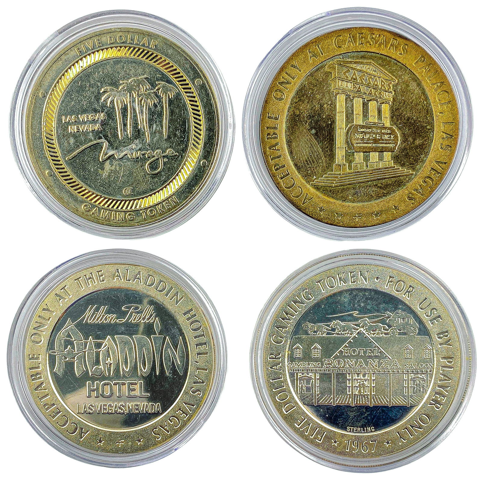 [4 Coins] Various $5 Casino Tokens: [4 Coins] Various $5 Casino Tokens