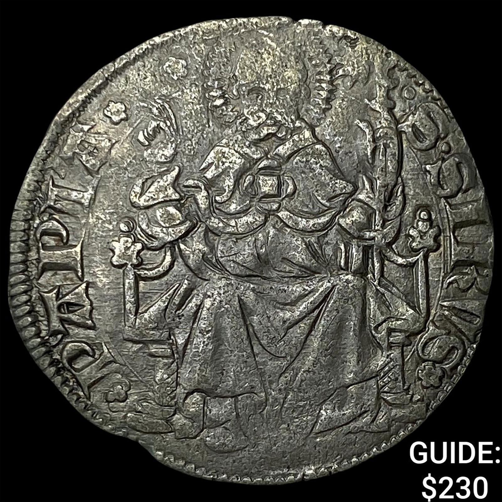 Pavia, Italy Silver Pegione NEARLY UNCIRCULATED (1 of 2)