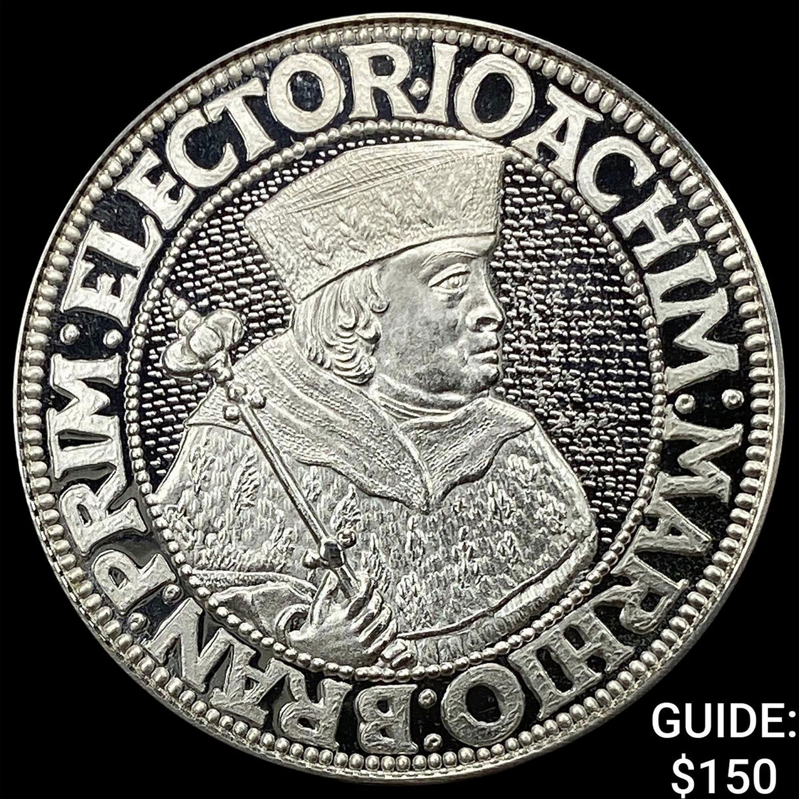 (1521) Germany Restrike Silver Thaler CHOICE PROOF: (1521) Germany Restrike Silver Thaler CHOICE PROOF