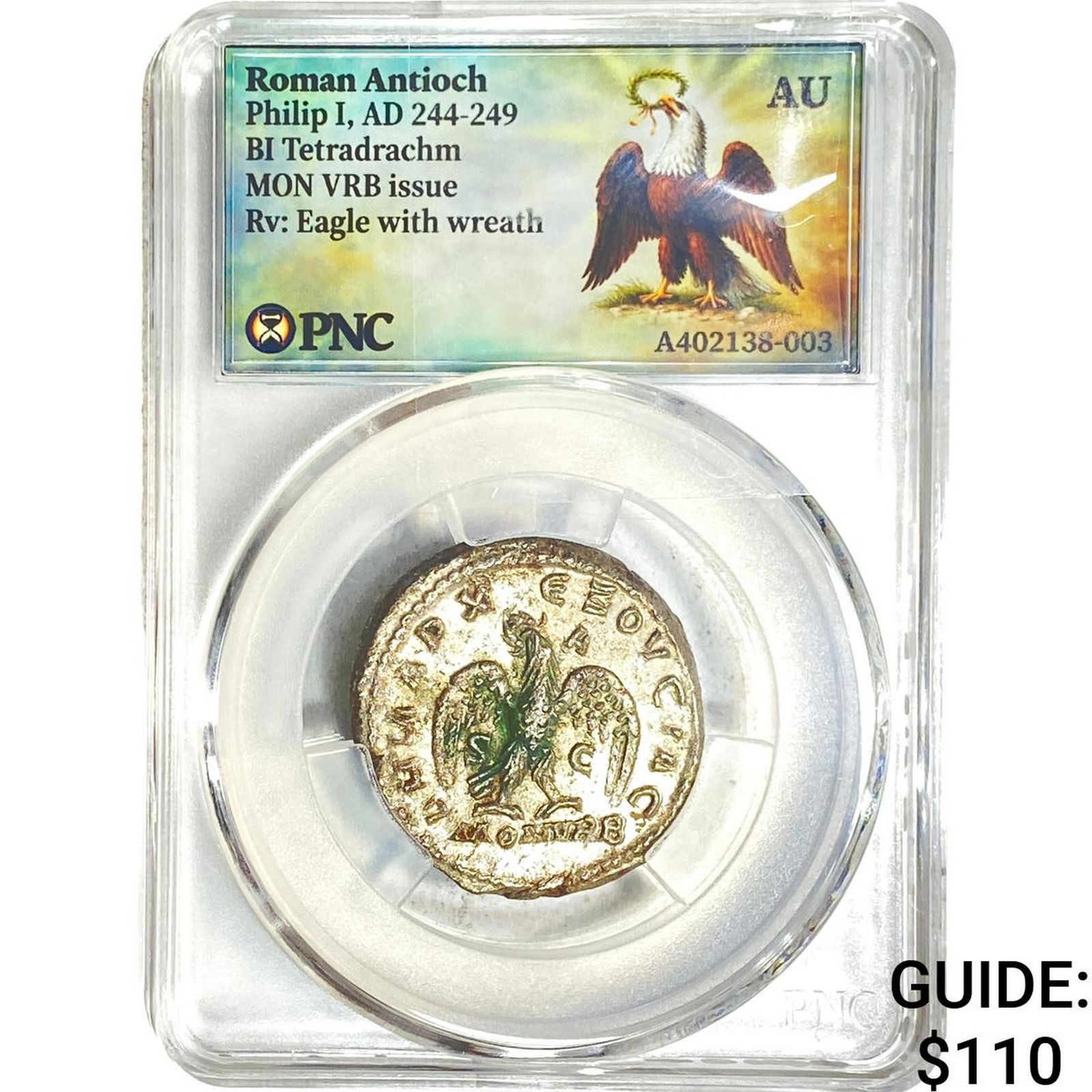 Roman Antioch Philip I 244-249 AD Bi-Tetradrachm PNC AU: Roman Antioch Philip I 244-249 AD Bi-Tetradrachm PNC AU