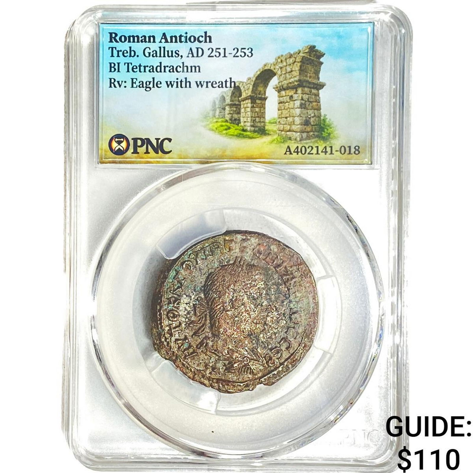 Roman Antioch Treb. Gallus 251-253 AD Bi-Tetradrachm PNC: Roman Antioch Treb. Gallus 251-253 AD Bi-Tetradrachm PNC