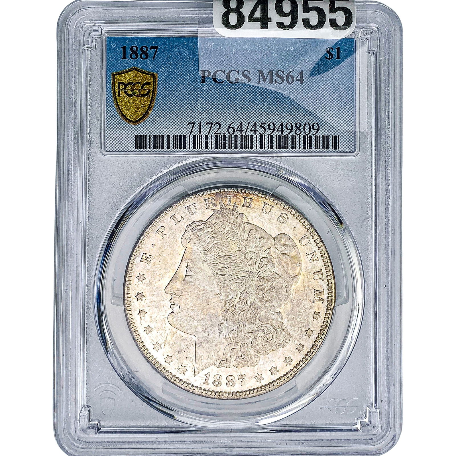 1884 Morgan Silver Dollar PCGS MS64: 1884 Morgan Silver Dollar PCGS MS64
