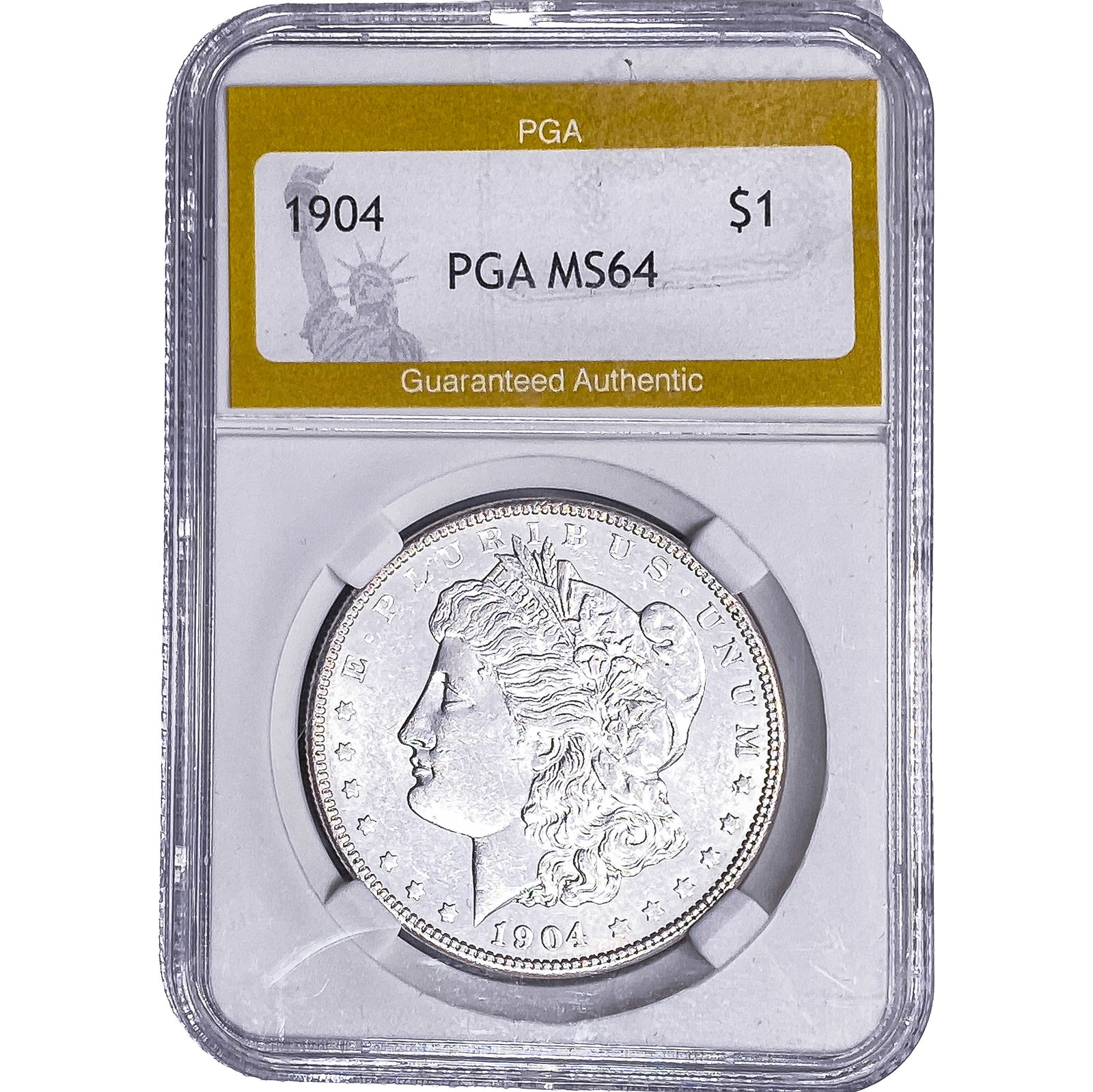 1904 Morgan Silver Dollar PGA MS64: 1904 Morgan Silver Dollar PGA MS64