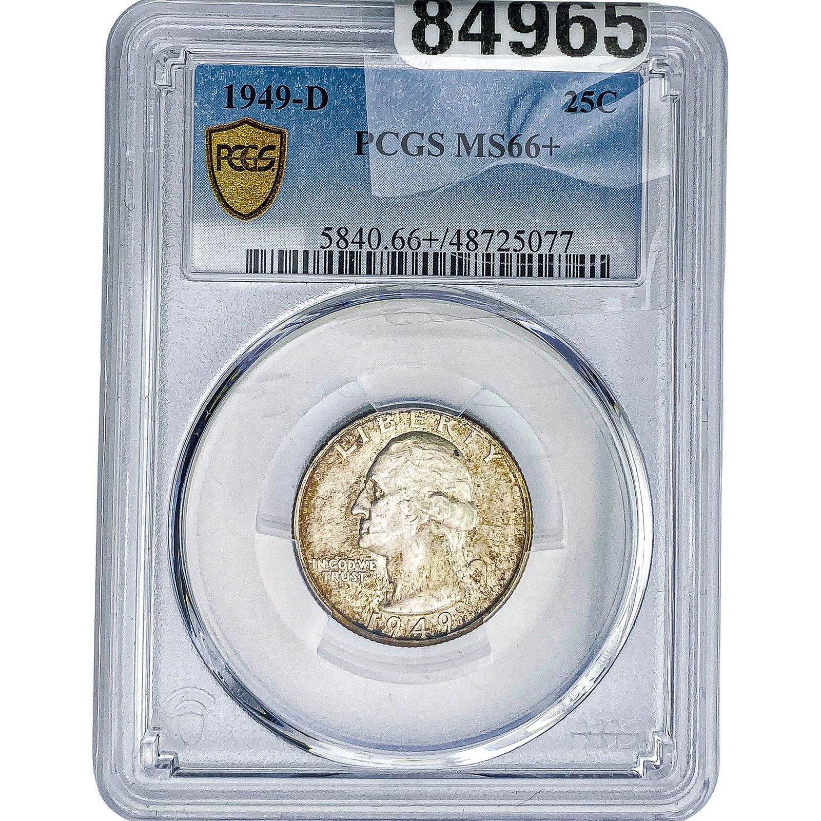1949-D Washington Silver Quarter PCGS MS66+ (1 of 2)