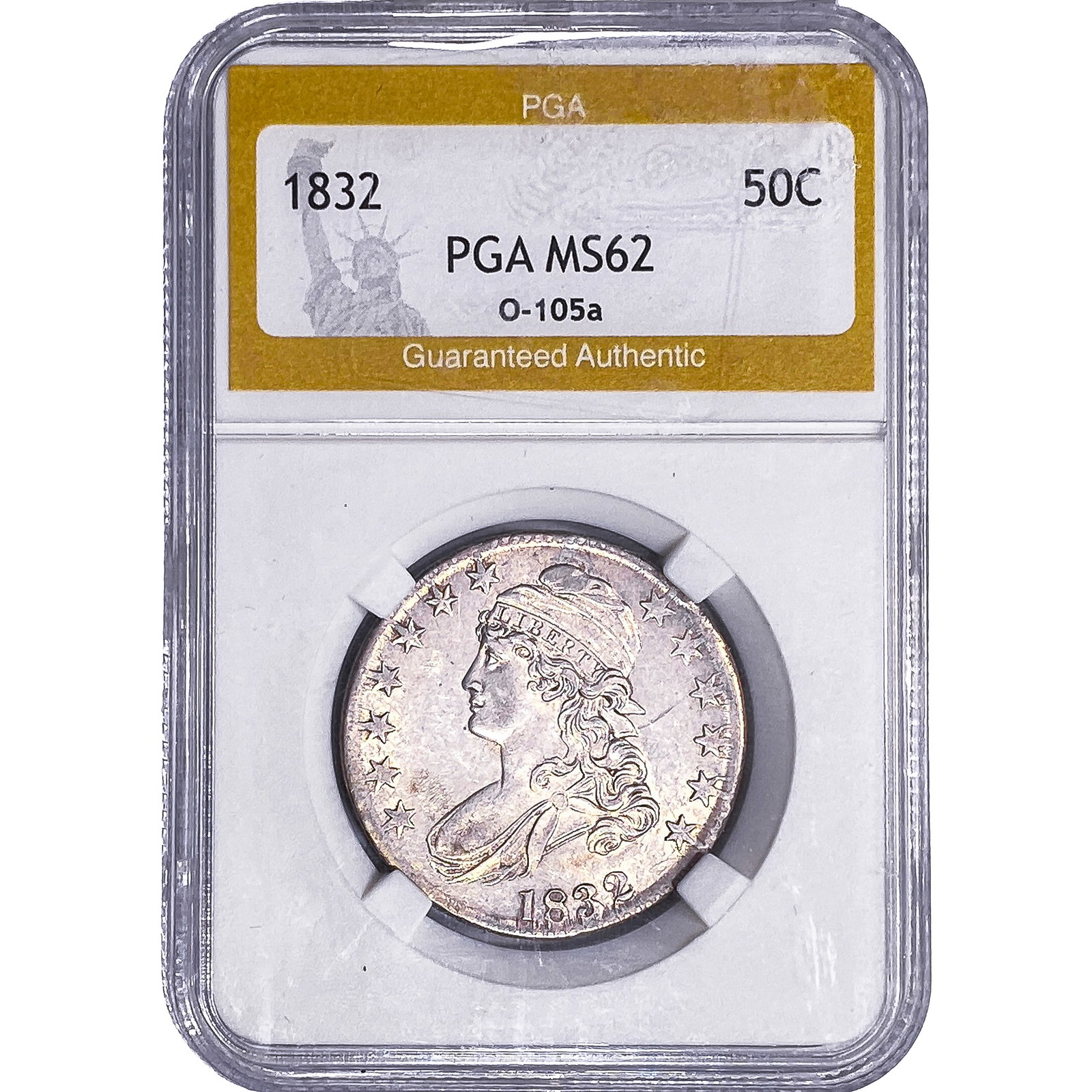 1832 Capped Bust Half Dollar PGA MS62 O-105a (1 of 2)