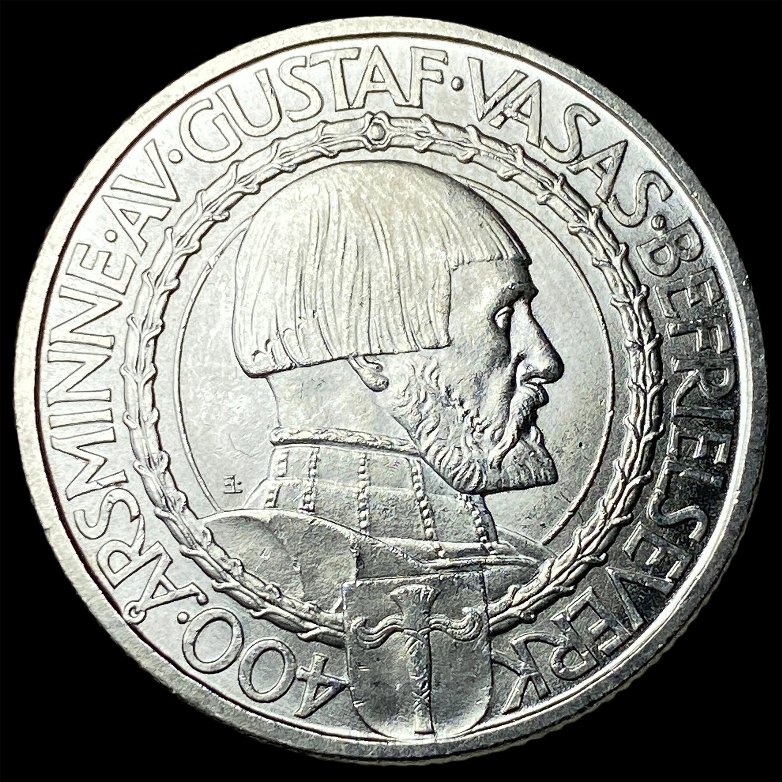 1921 Sweden Silver 2 Kroner UNCIRCULATED: 1921 Sweden Silver 2 Kroner UNCIRCULATED