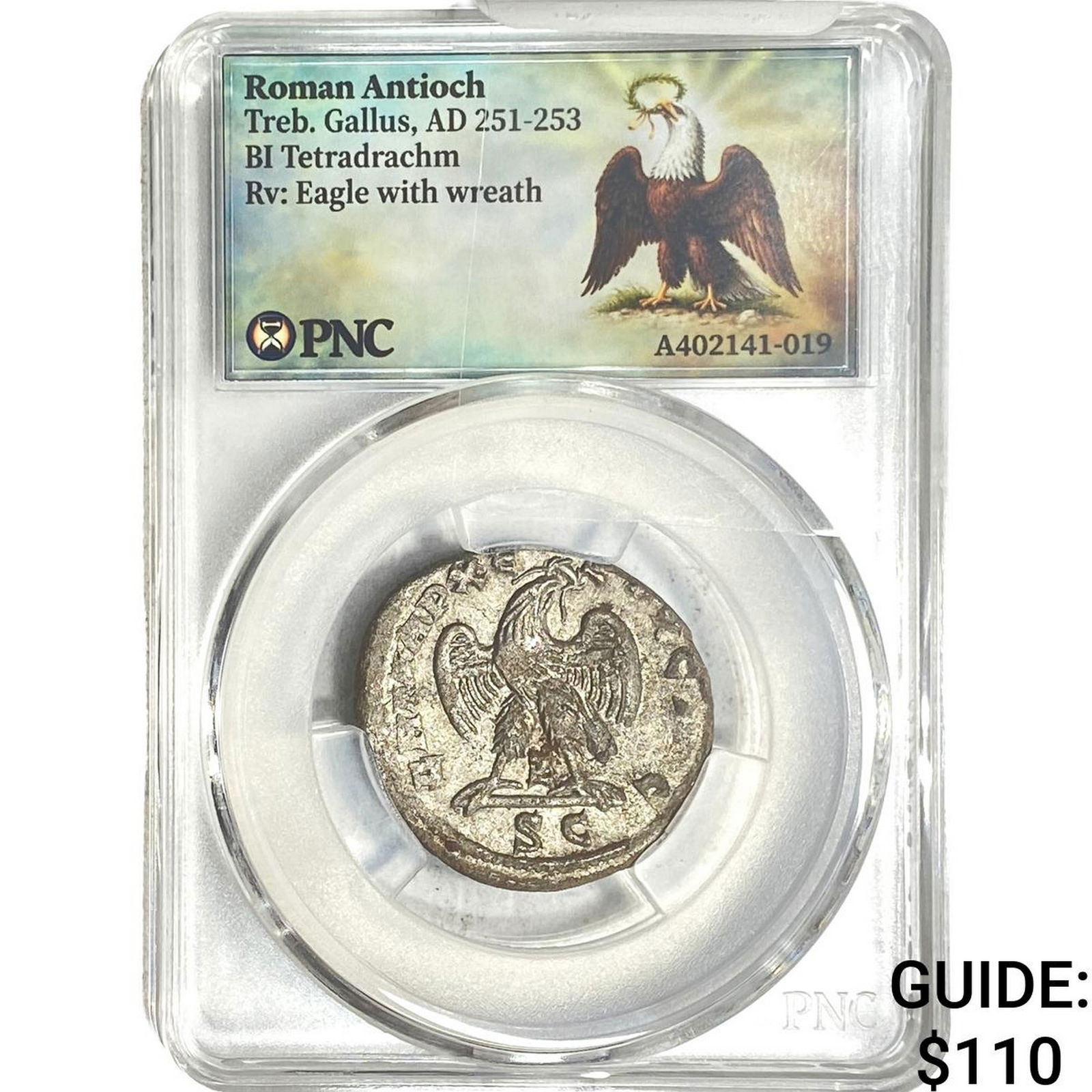 Roman Antioch Treb. Gallus 251-253 AD Bi-Tetradrachm PNC: Roman Antioch Treb. Gallus 251-253 AD Bi-Tetradrachm PNC