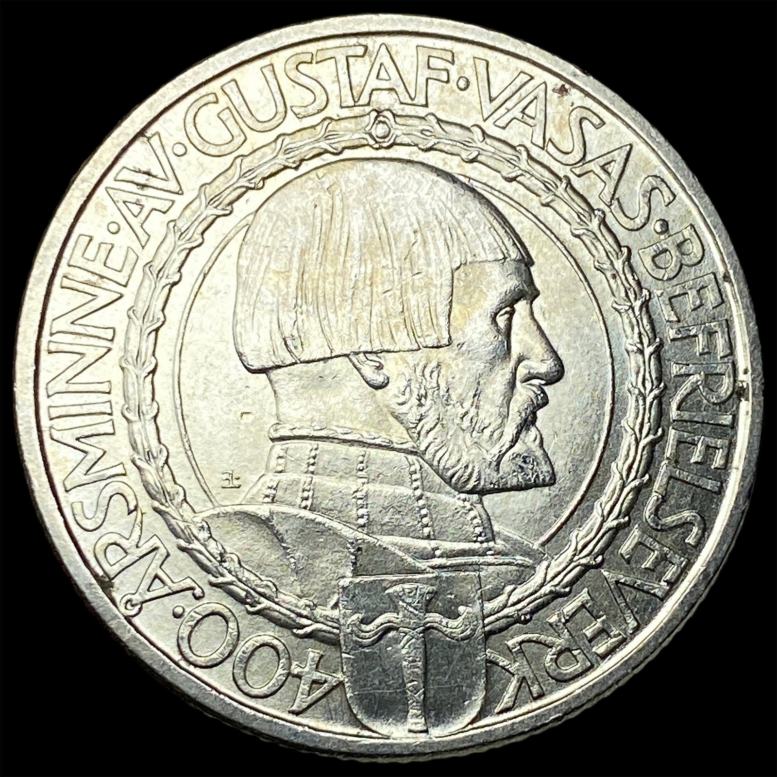 1921 Sweden Silver 2 Kroner UNCIRCULATED: 1921 Sweden Silver 2 Kroner UNCIRCULATED