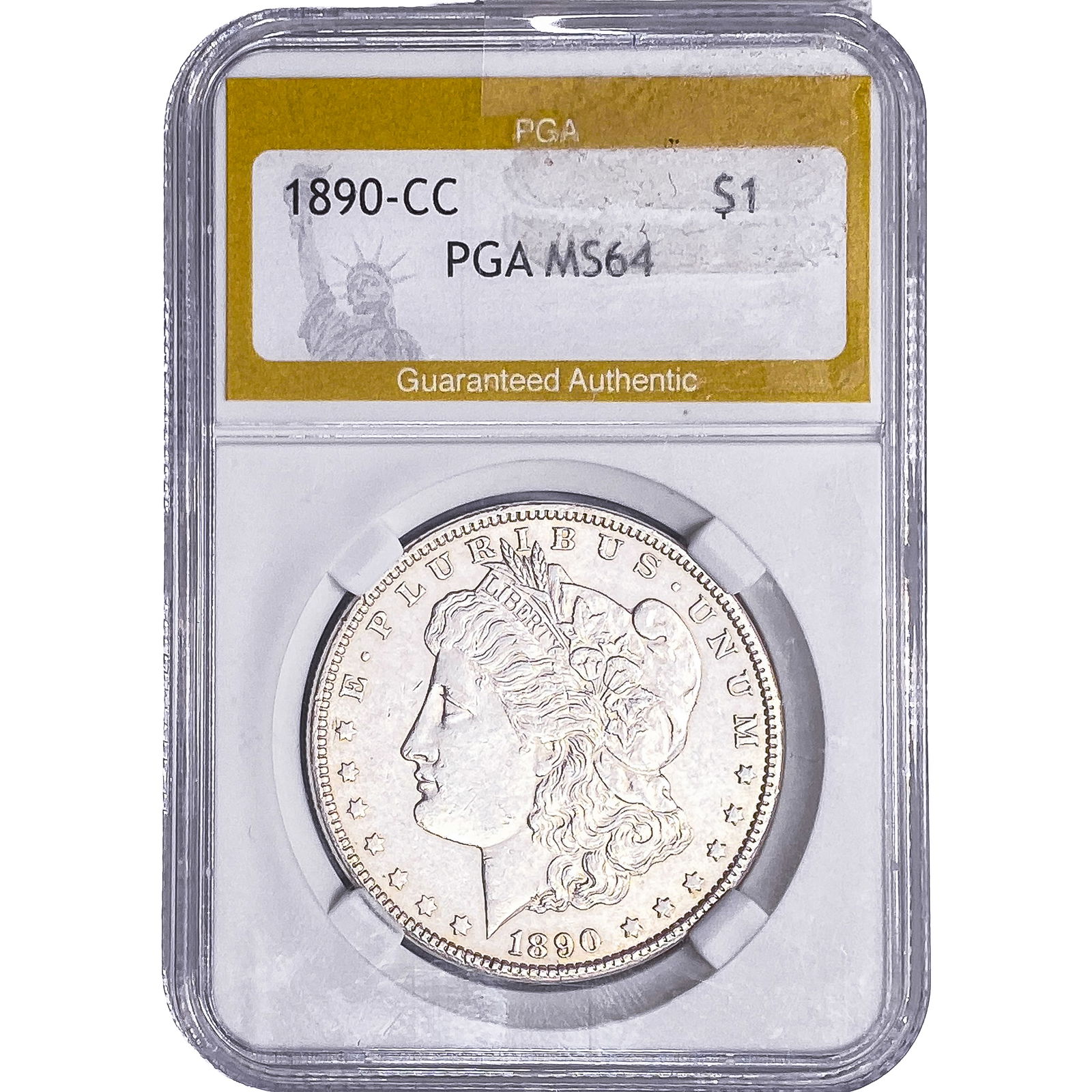 1890-CC Morgan Silver Dollar PGA MS64 (1 of 2)