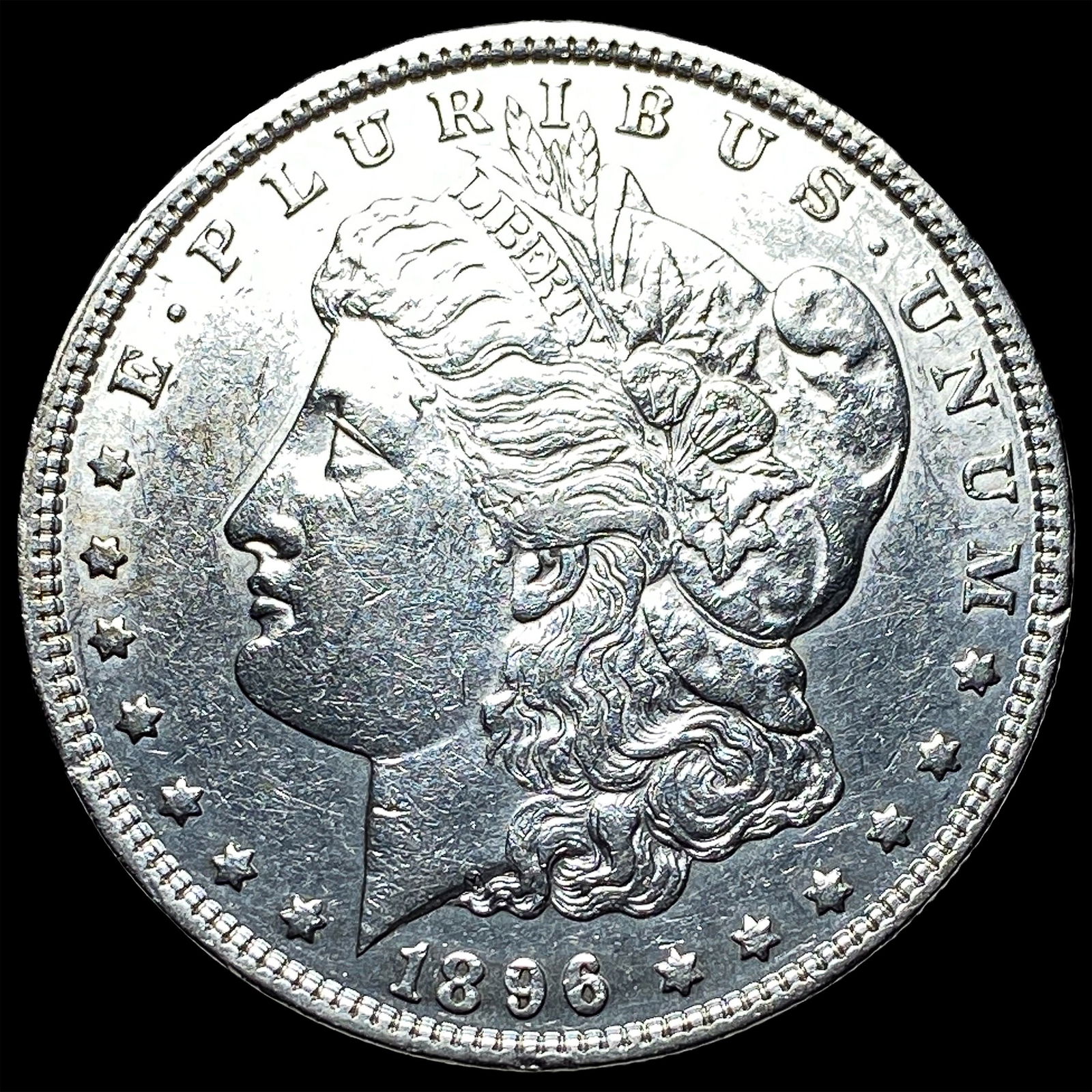 1896 Silver Morgan Dollar CLOSELY UNCIRCULATED: 1896 Silver Morgan Dollar CLOSELY UNCIRCULATED