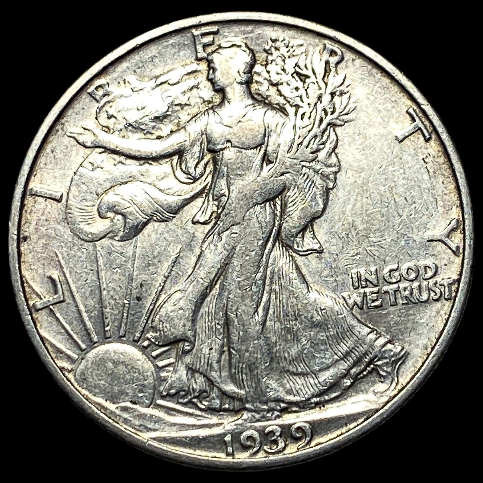 1939-S Silver Half Dollar Walking Liberty CLOSELY UNCIRCULATED (1 of 2)