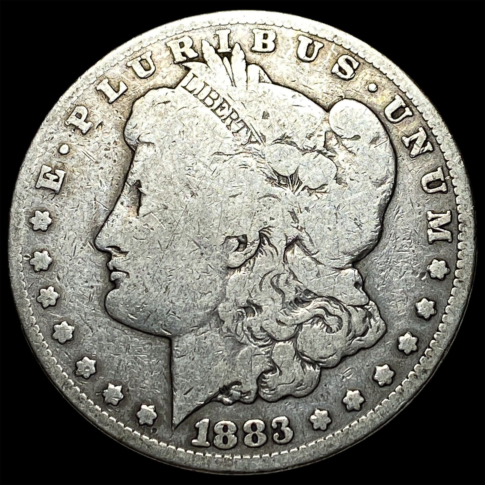 1883-CC Silver Morgan Dollar NICELY CIRCULATED: 1883-CC Silver Morgan Dollar NICELY CIRCULATED
