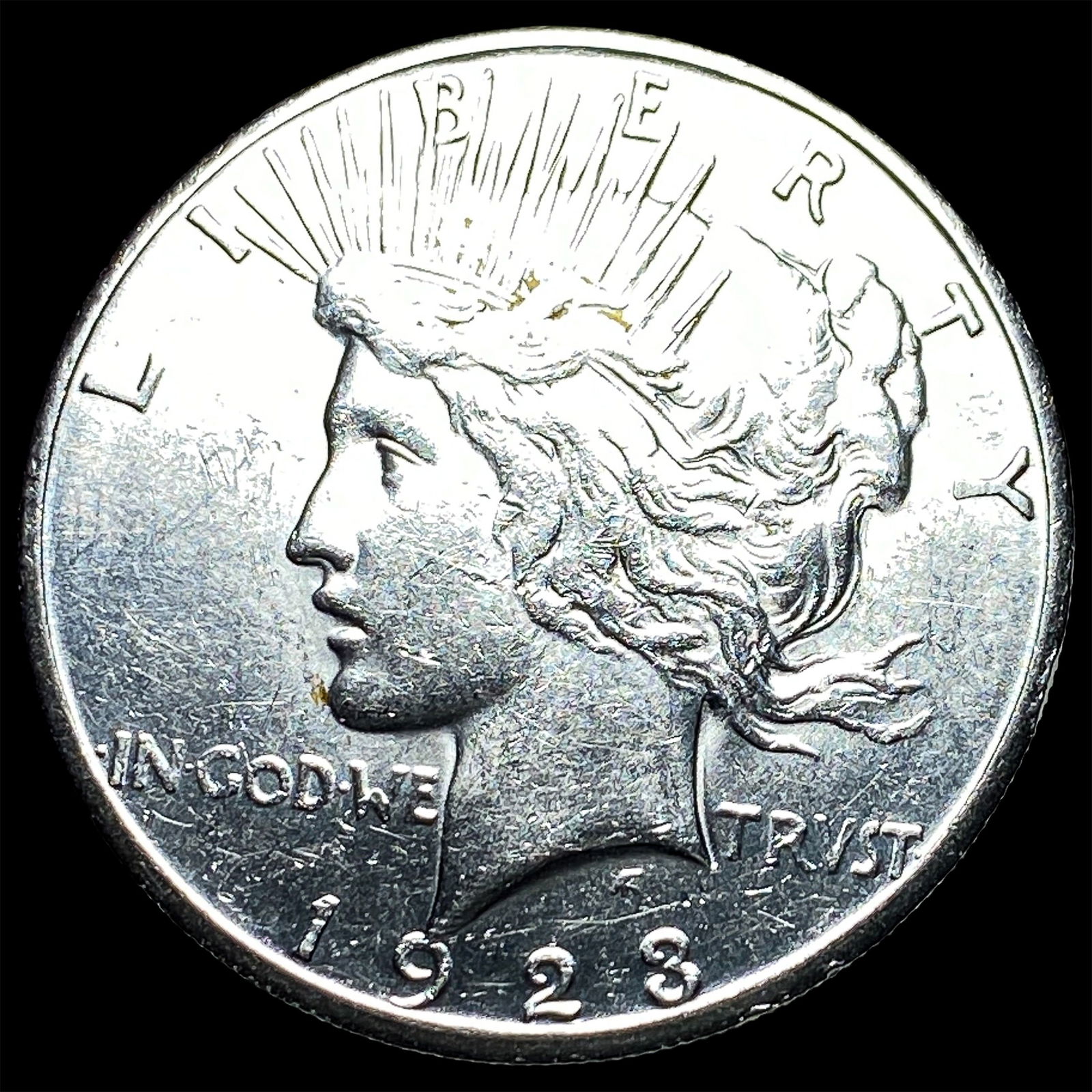 1923-S Silver Peace Dollar CLOSELY UNCIRCULATED: 1923-S Silver Peace Dollar CLOSELY UNCIRCULATED