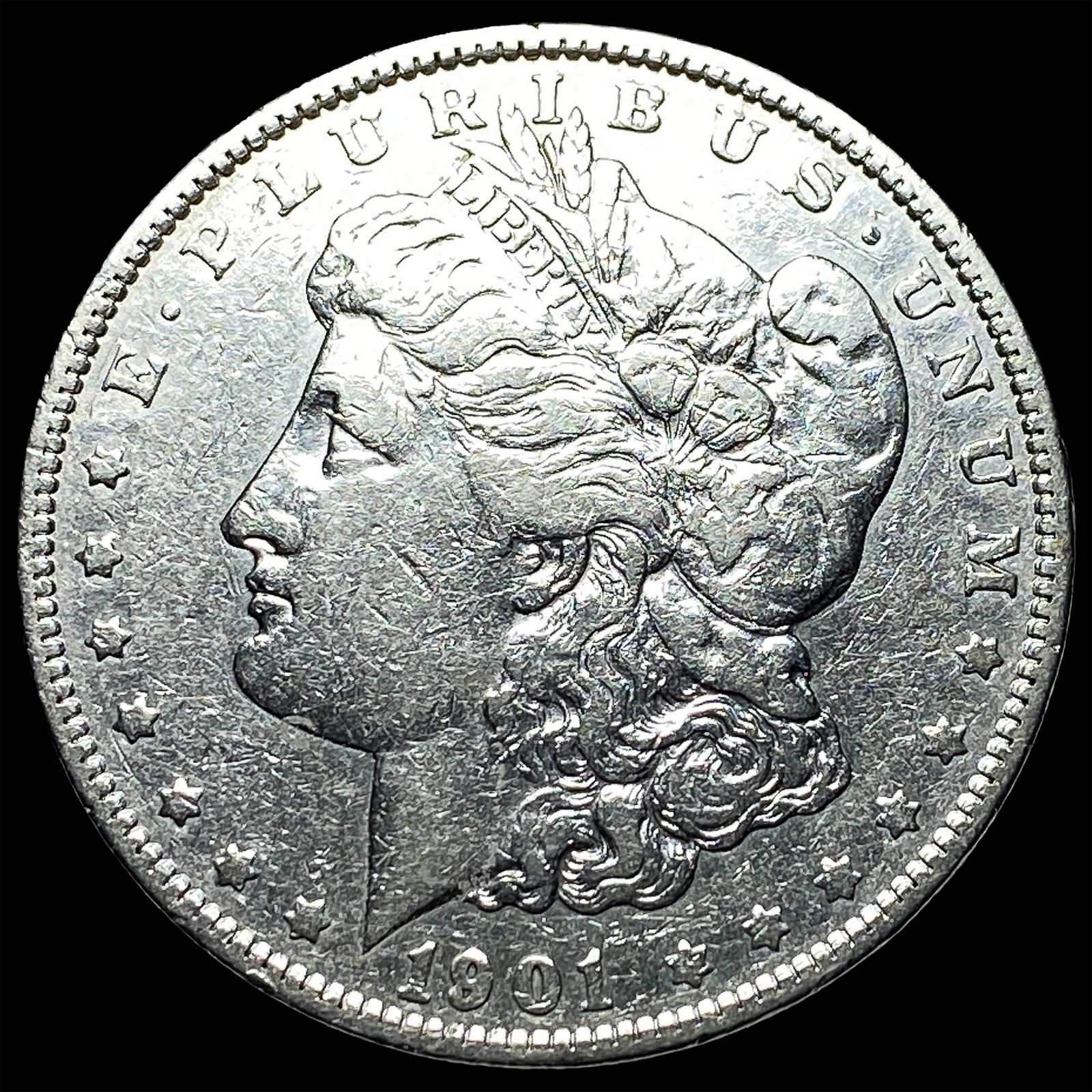 1901-S Silver Morgan Dollar LIGHTLY CIRCULATED: 1901-S Silver Morgan Dollar LIGHTLY CIRCULATED