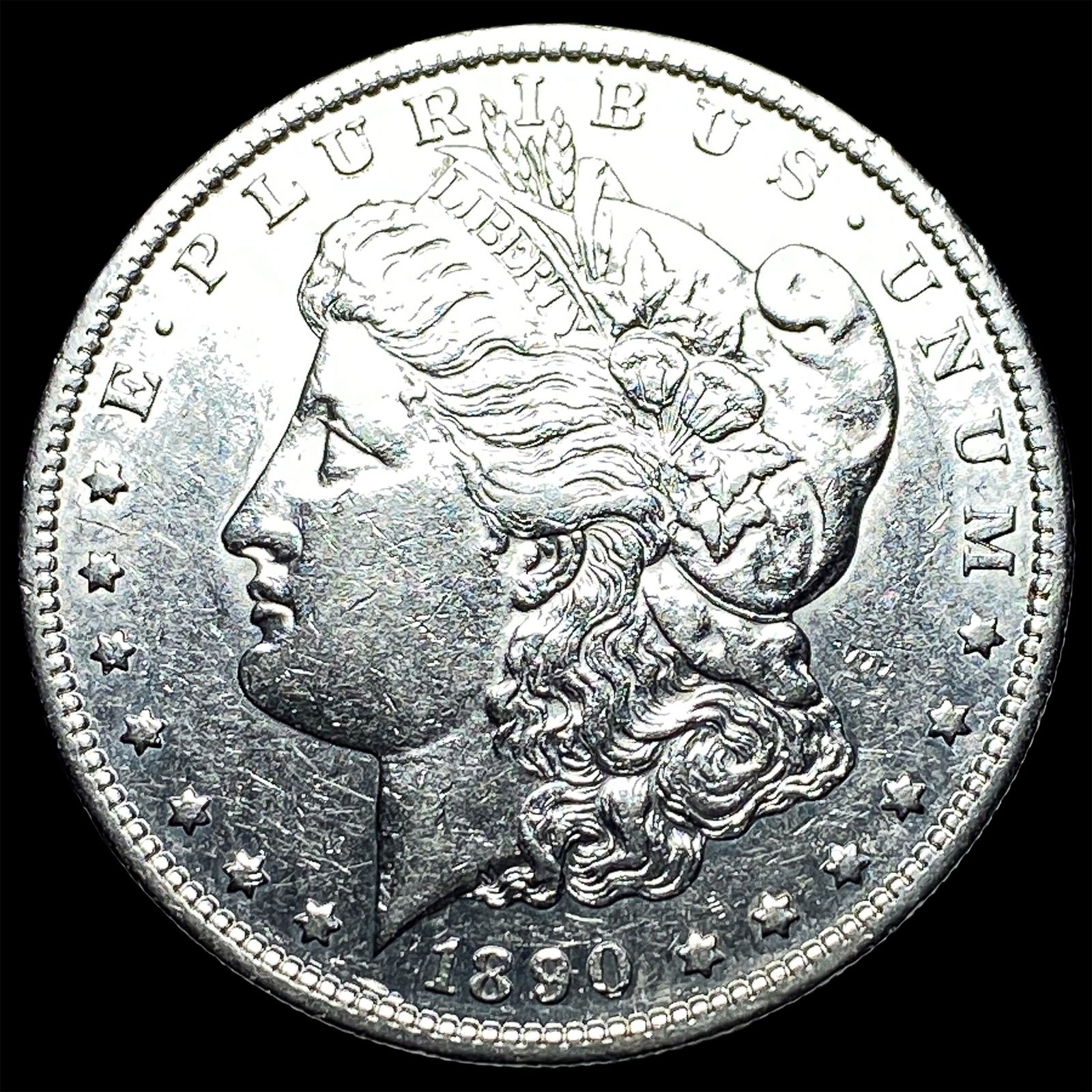 1890-S Silver Morgan Dollar CLOSELY UNCIRCULATED: 1890-S Silver Morgan Dollar CLOSELY UNCIRCULATED