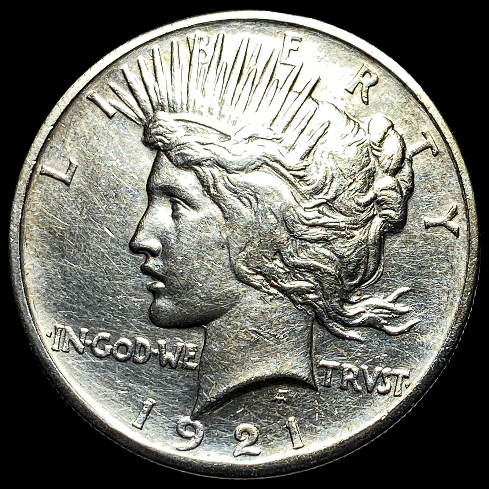 1921 Silver Peace Dollar CLOSELY UNCIRCULATED: 1921 Silver Peace Dollar CLOSELY UNCIRCULATED