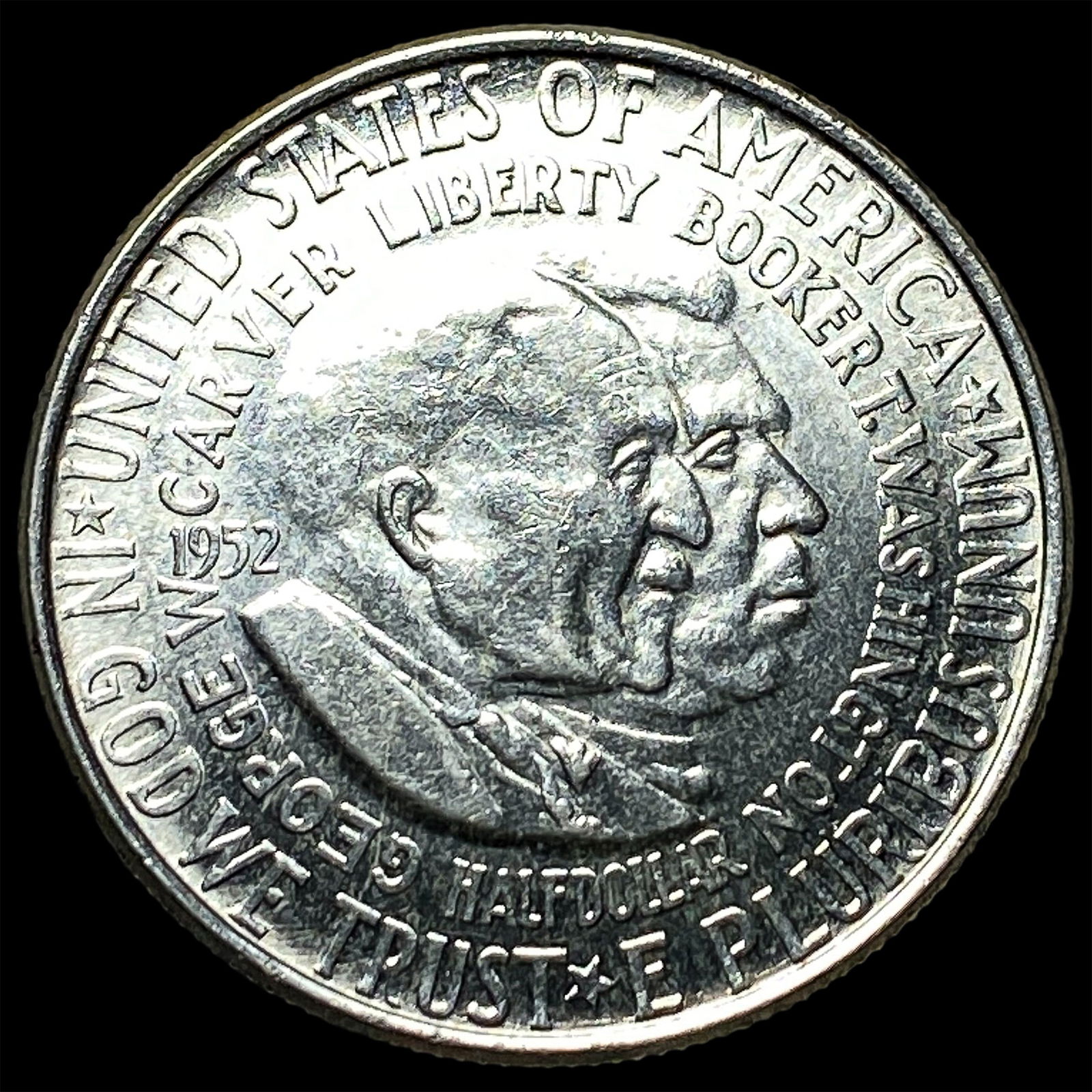1952 Silver Half Dollar Booker T. Washington CHOICE BU: 1952 Silver Half Dollar Booker T. Washington CHOICE BU