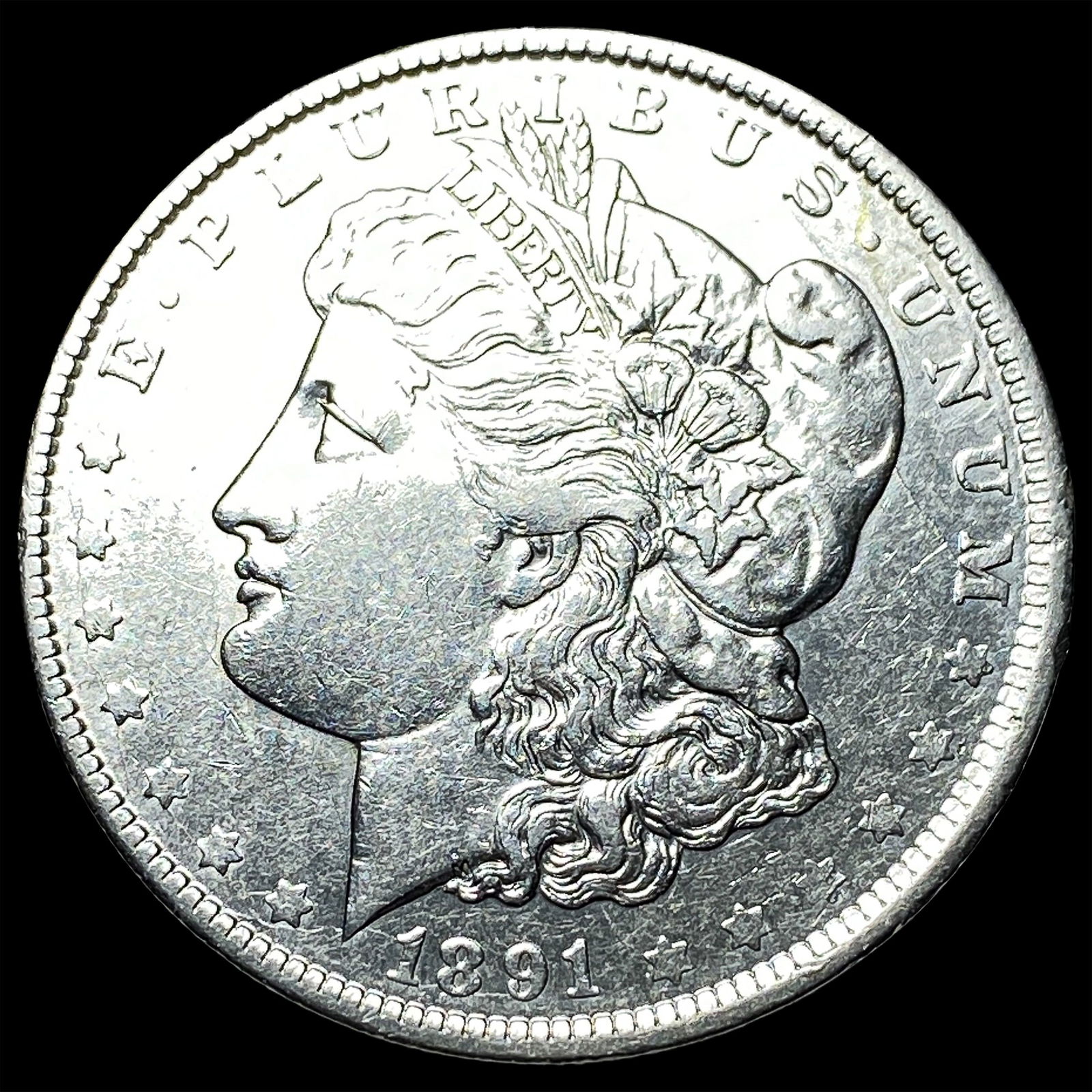 1891-O Silver Morgan Dollar NEARLY UNCIRCULATED: 1891-O Silver Morgan Dollar NEARLY UNCIRCULATED