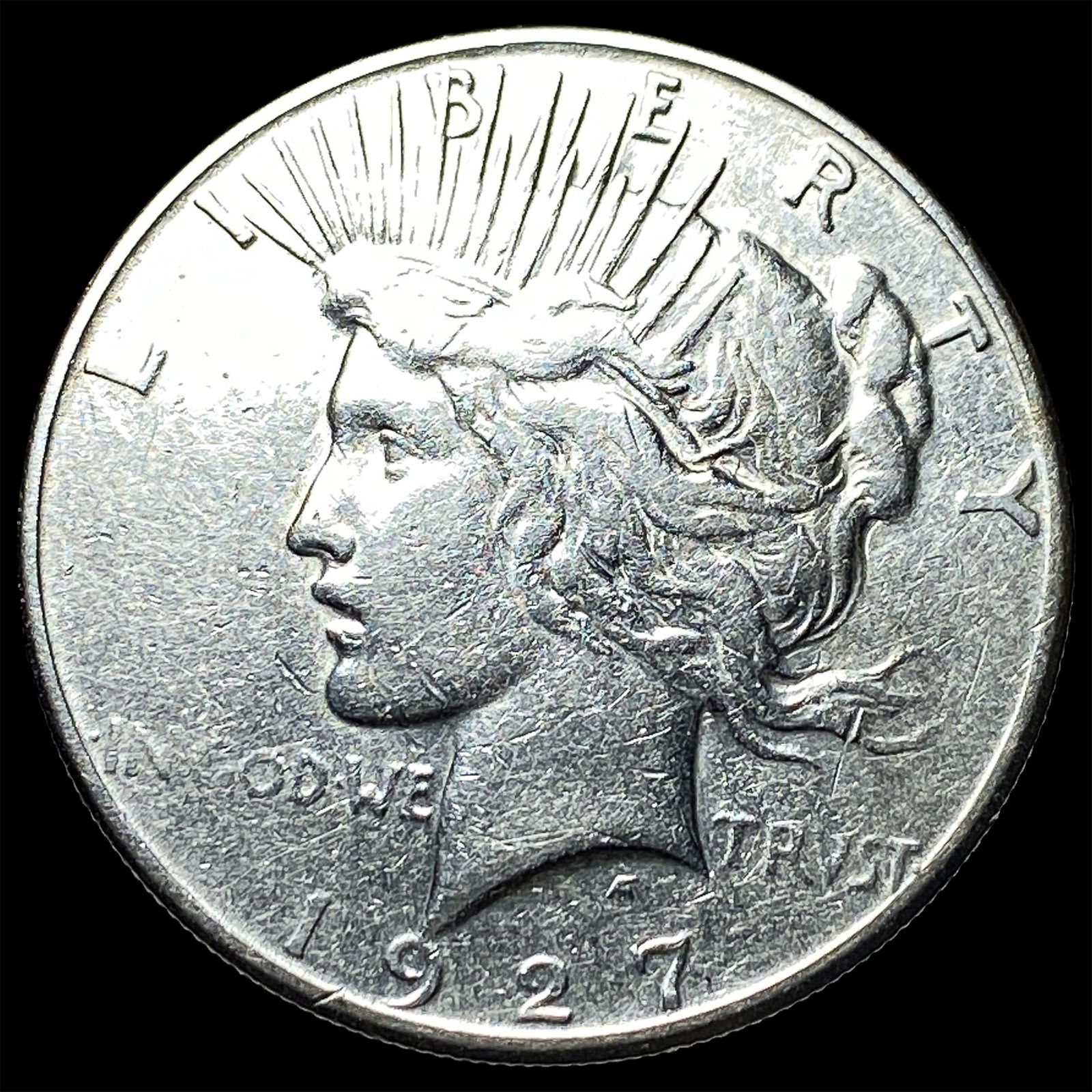1927 Silver Peace Dollar NEARLY UNCIRCULATED: 1927 Silver Peace Dollar NEARLY UNCIRCULATED