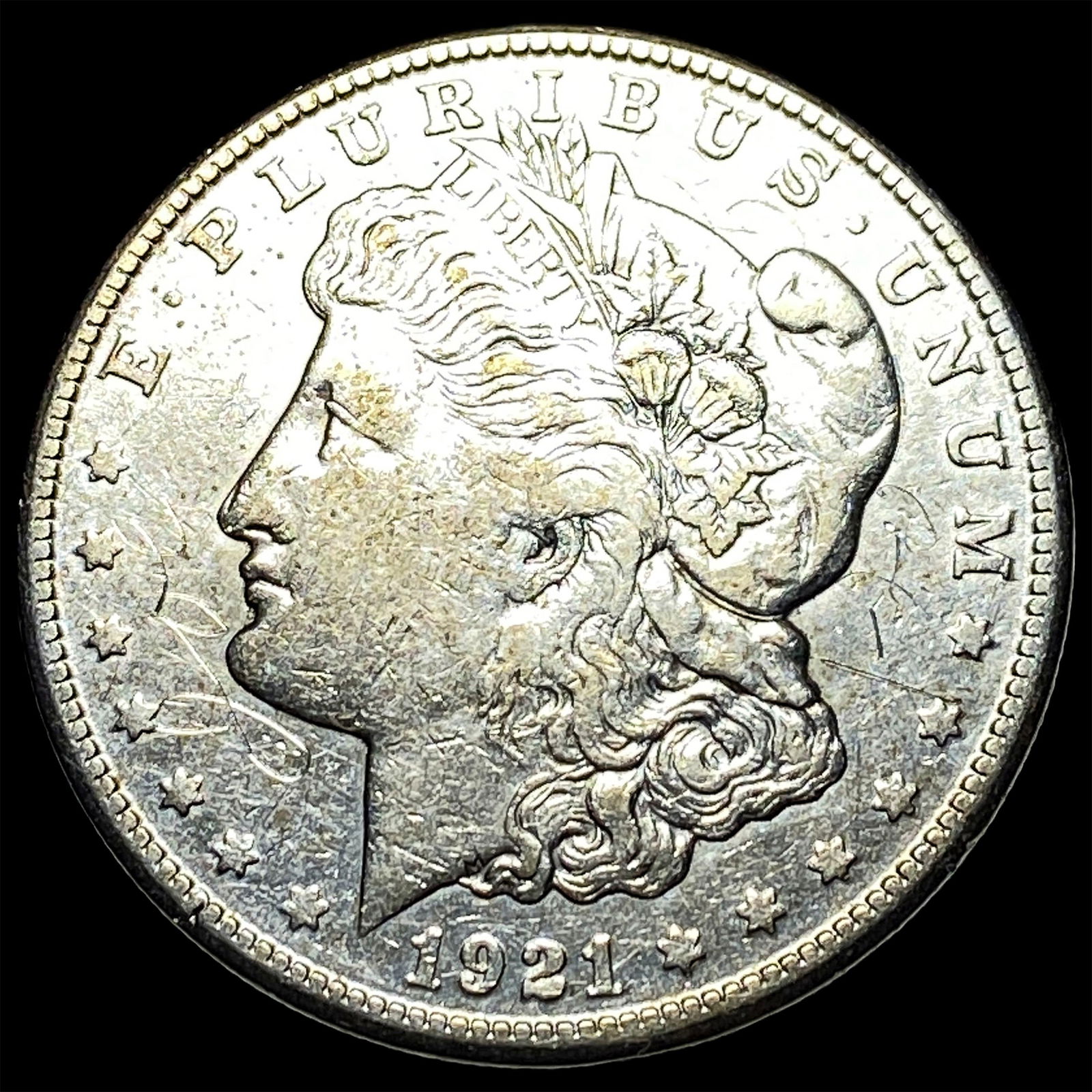 1921 Silver Morgan Dollar NEARLY UNCIRCULATED: 1921 Silver Morgan Dollar NEARLY UNCIRCULATED