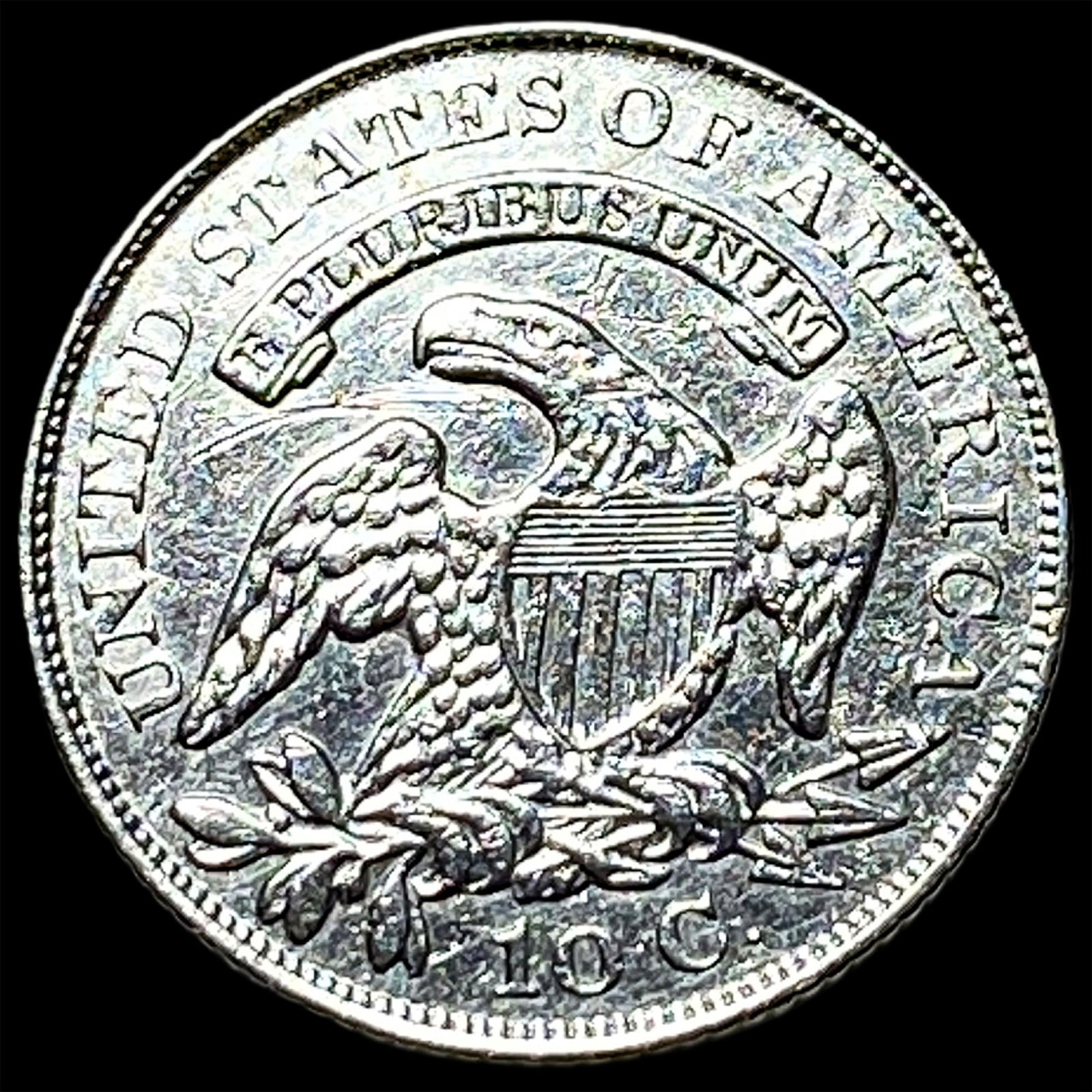 1829 Capped Bust Dime CLOSELY UNCIRCULATED - 2