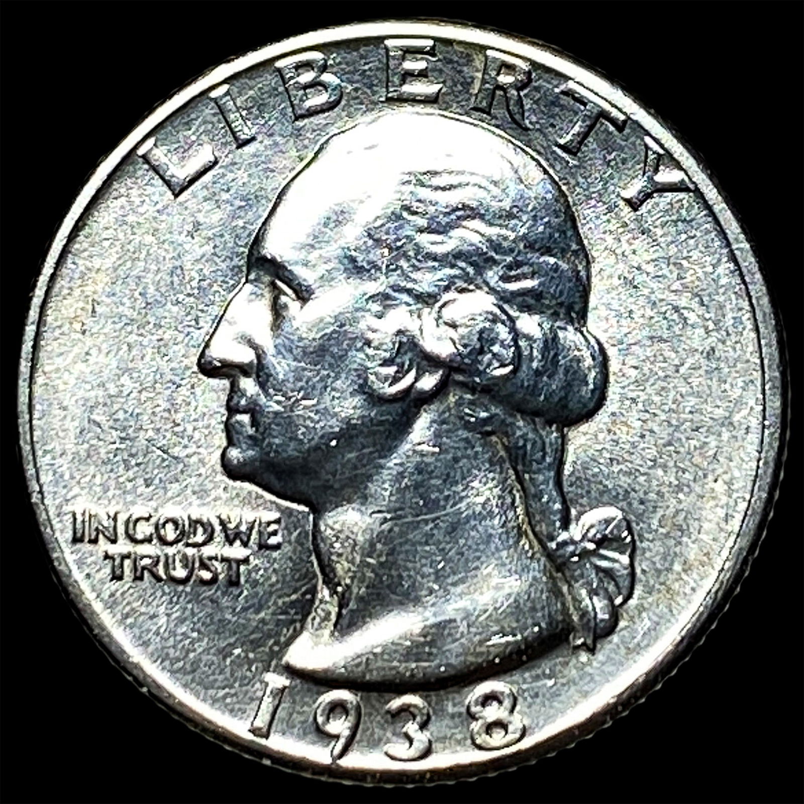 1938 Silver Washington Quarter UNCIRCULATED: 1938 Silver Washington Quarter UNCIRCULATED