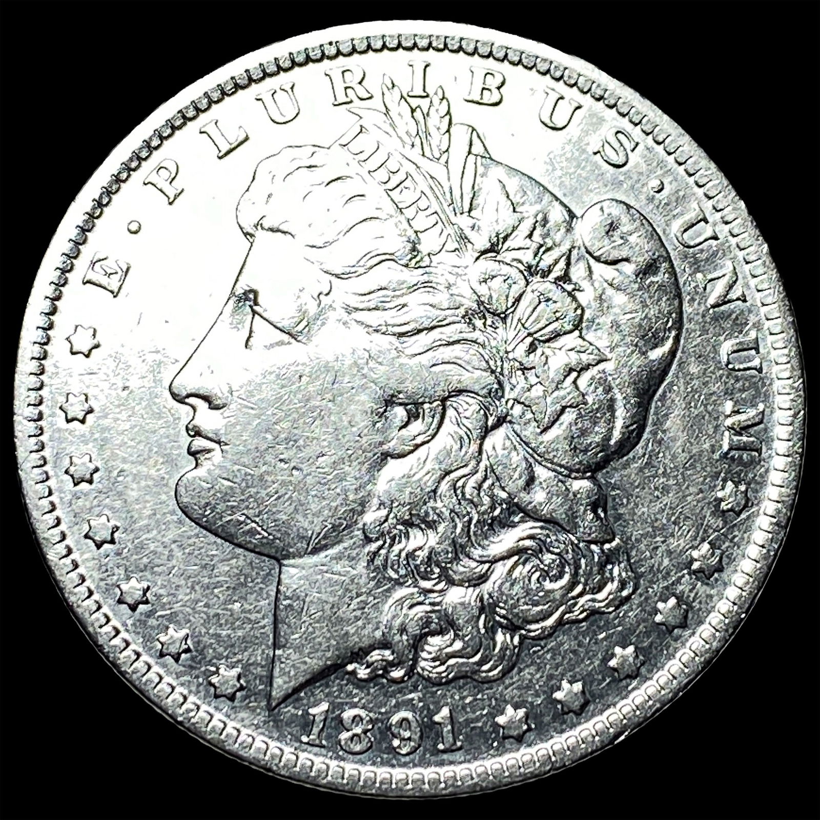 1891-O Silver Morgan Dollar NEARLY UNCIRCULATED: 1891-O Silver Morgan Dollar NEARLY UNCIRCULATED