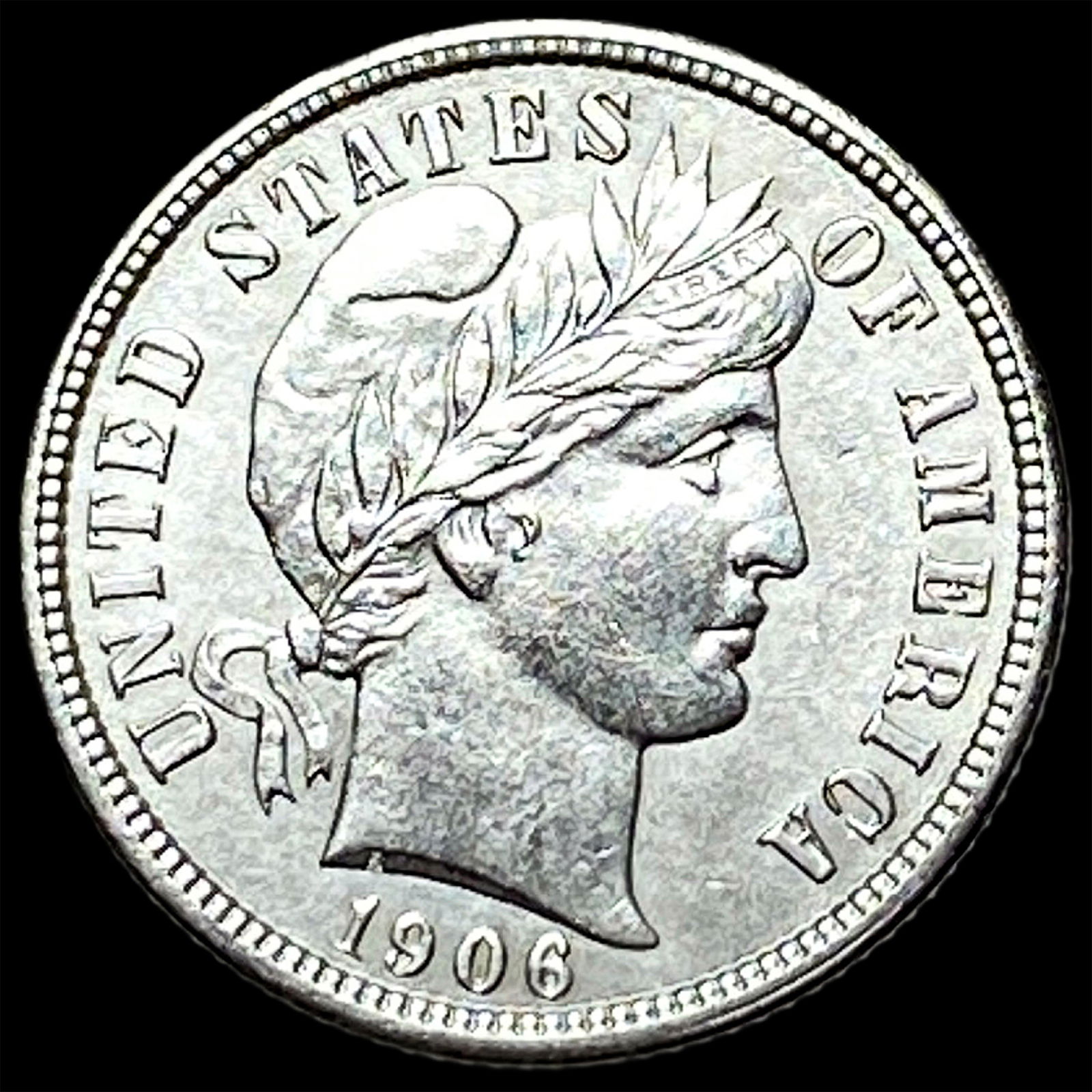 1906 Silver Barber Dime UNCIRCULATED (1 of 2)