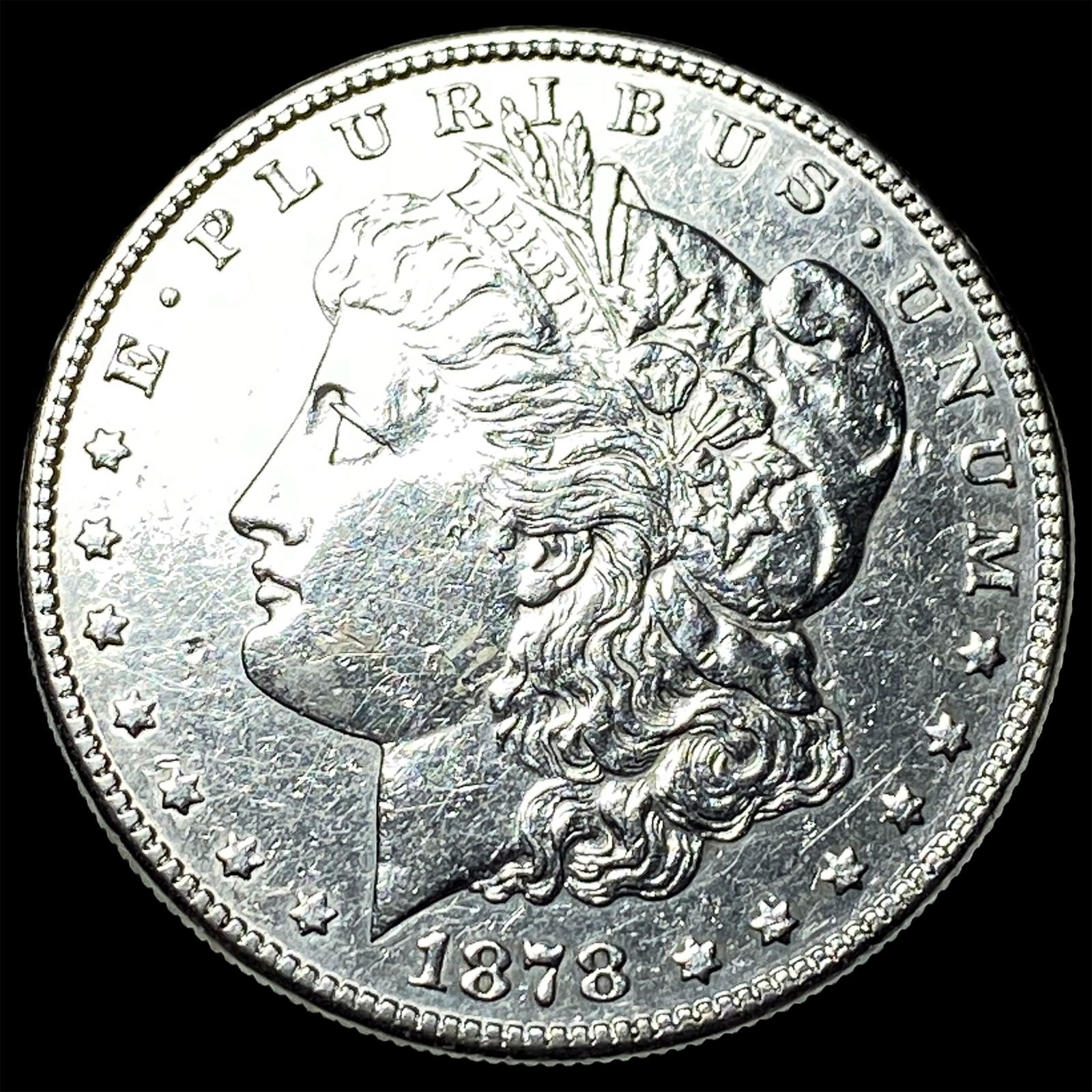 1878-S Silver Morgan Dollar CLOSELY UNCIRCULATED: 1878-S Silver Morgan Dollar CLOSELY UNCIRCULATED