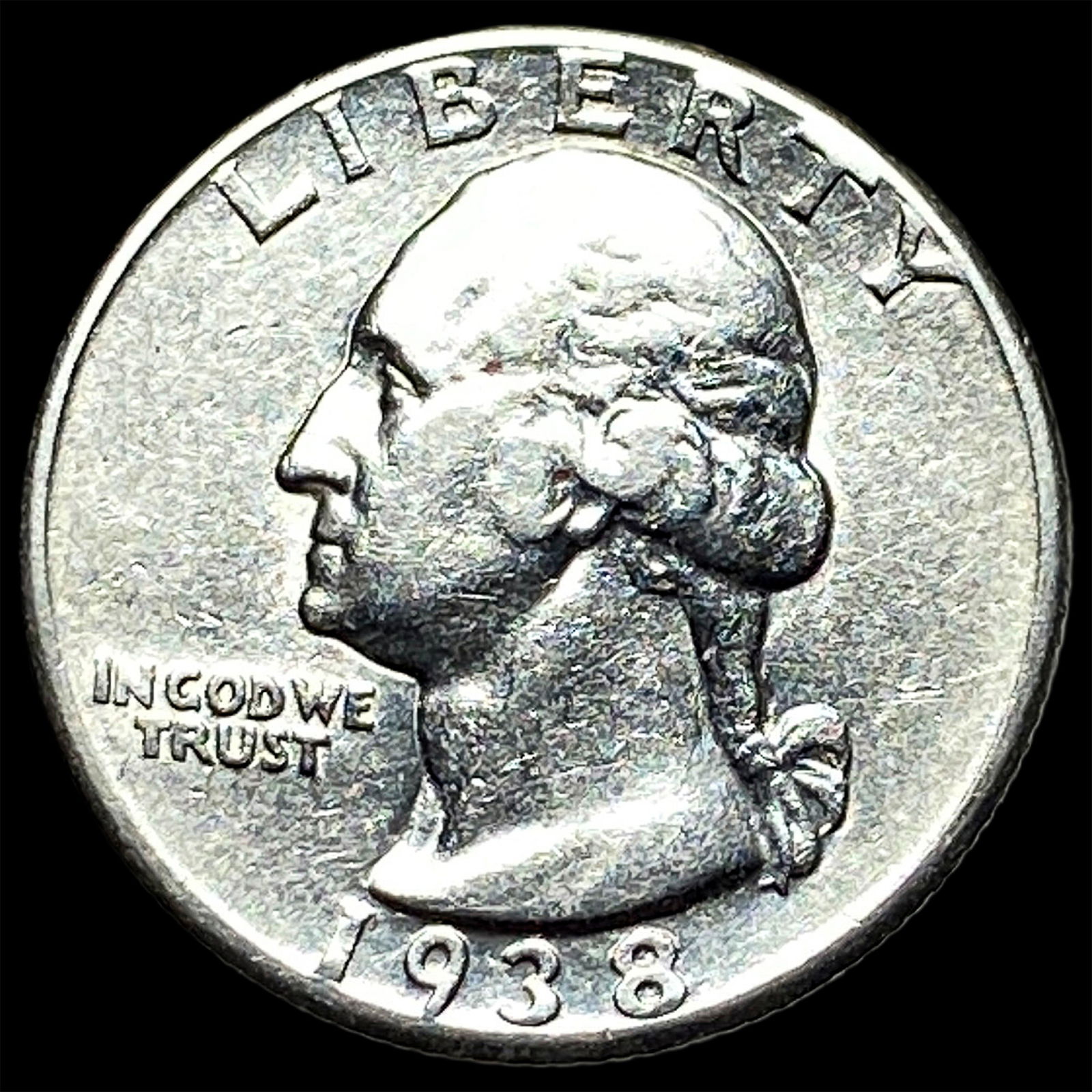 1938 Silver Washington Quarter CLOSELY UNCIRCULATED (1 of 2)