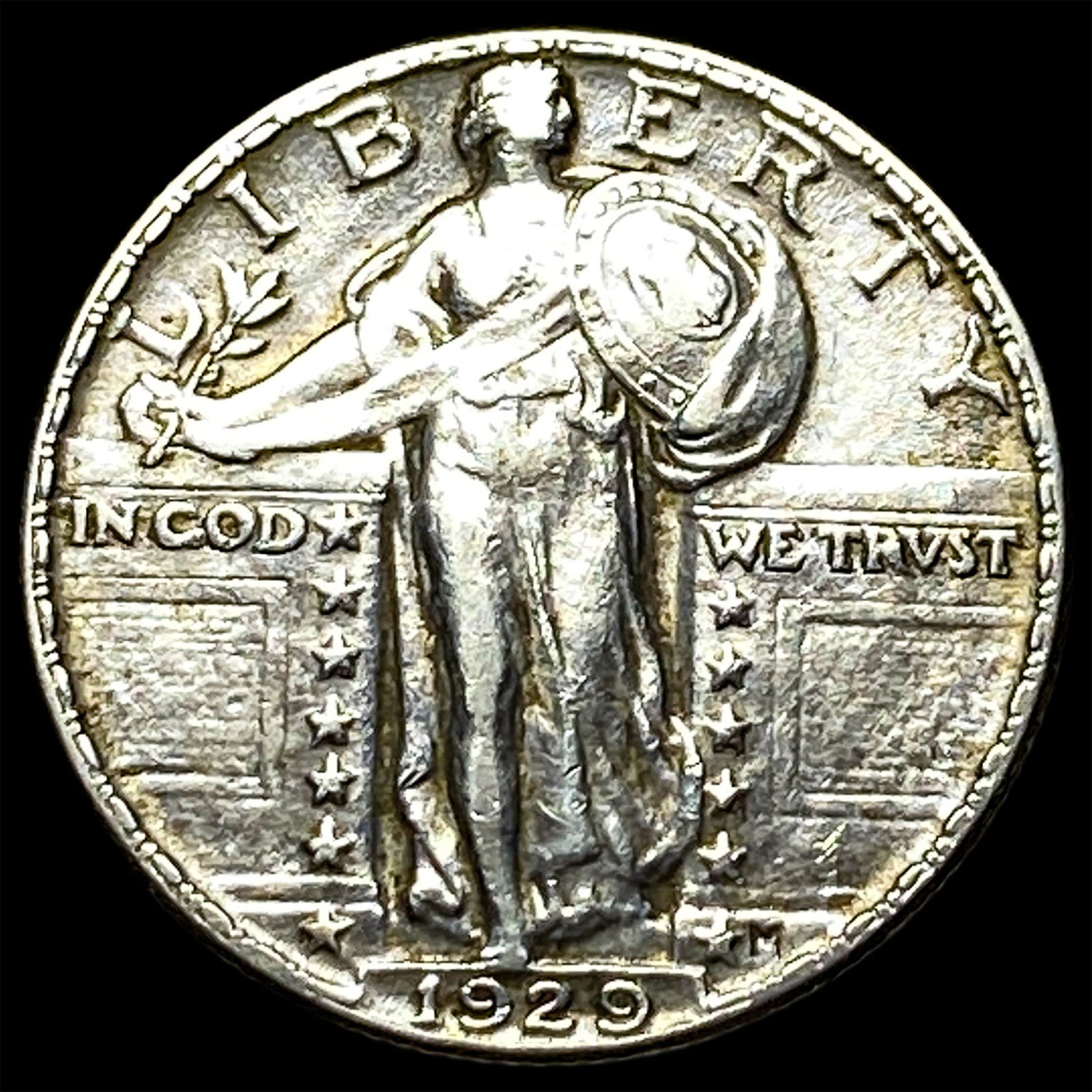 1929 Standing Liberty Silver Quarter CLOSELY UNCIRCULATED: 1929 Standing Liberty Silver Quarter CLOSELY UNCIRCULATED