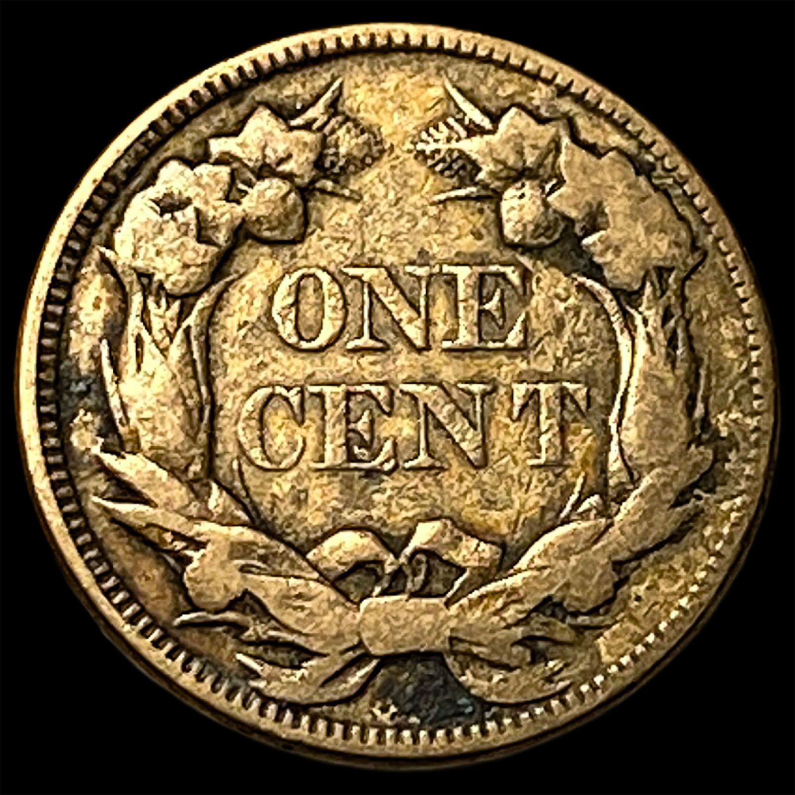 1857 Flying Eagle Cent ABOUT UNCIRCULATED - 2