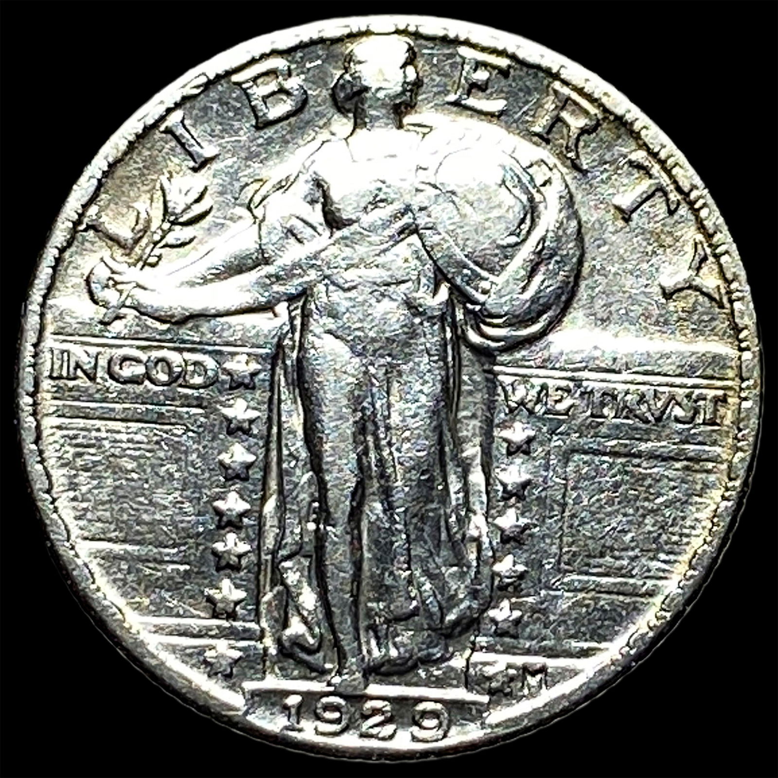 1929 Standing Liberty Silver Quarter CLOSELY UNCIRCULATED: 1929 Standing Liberty Silver Quarter CLOSELY UNCIRCULATED