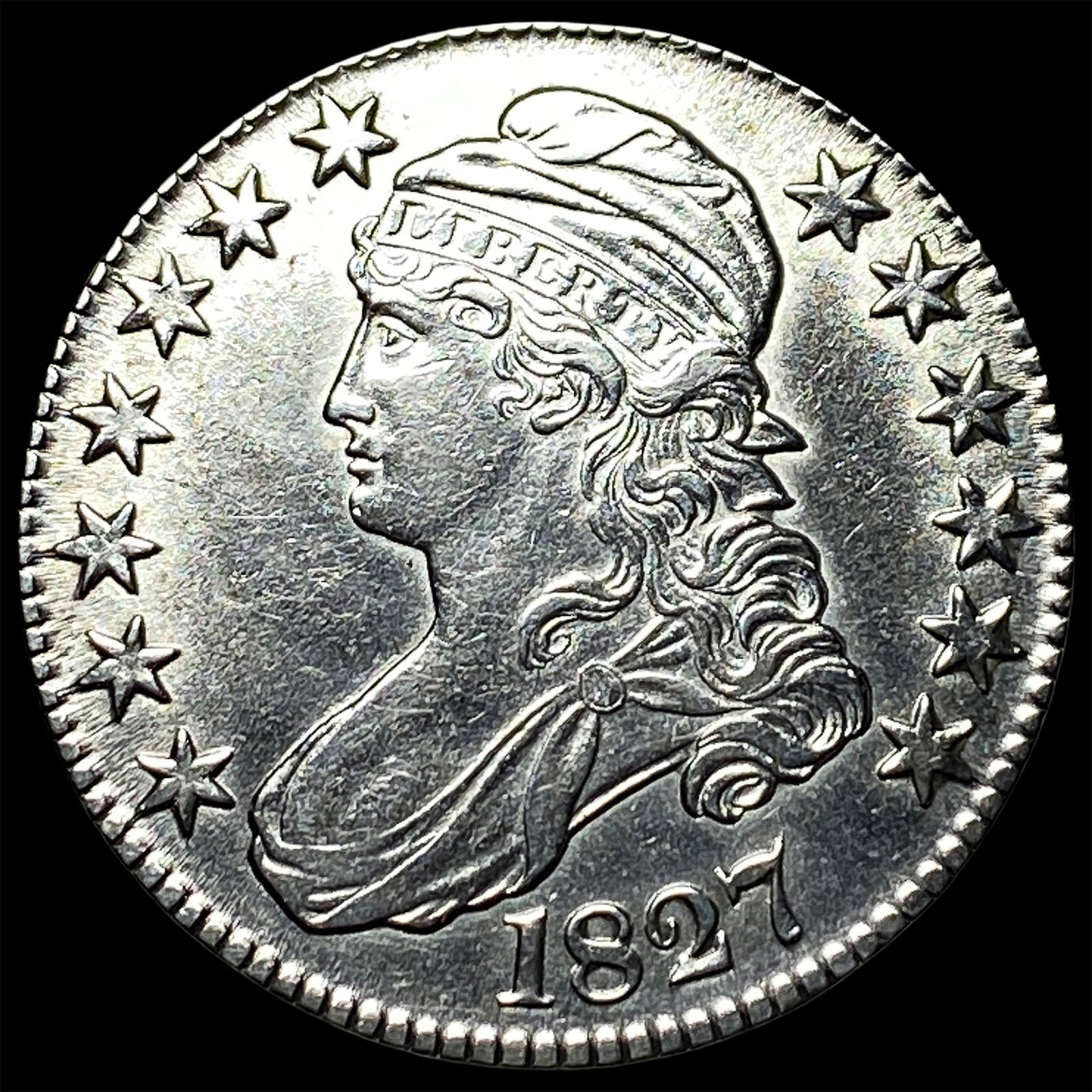 1827 Capped Bust Half Dollar CLOSELY UNCIRCULATED (1 of 2)