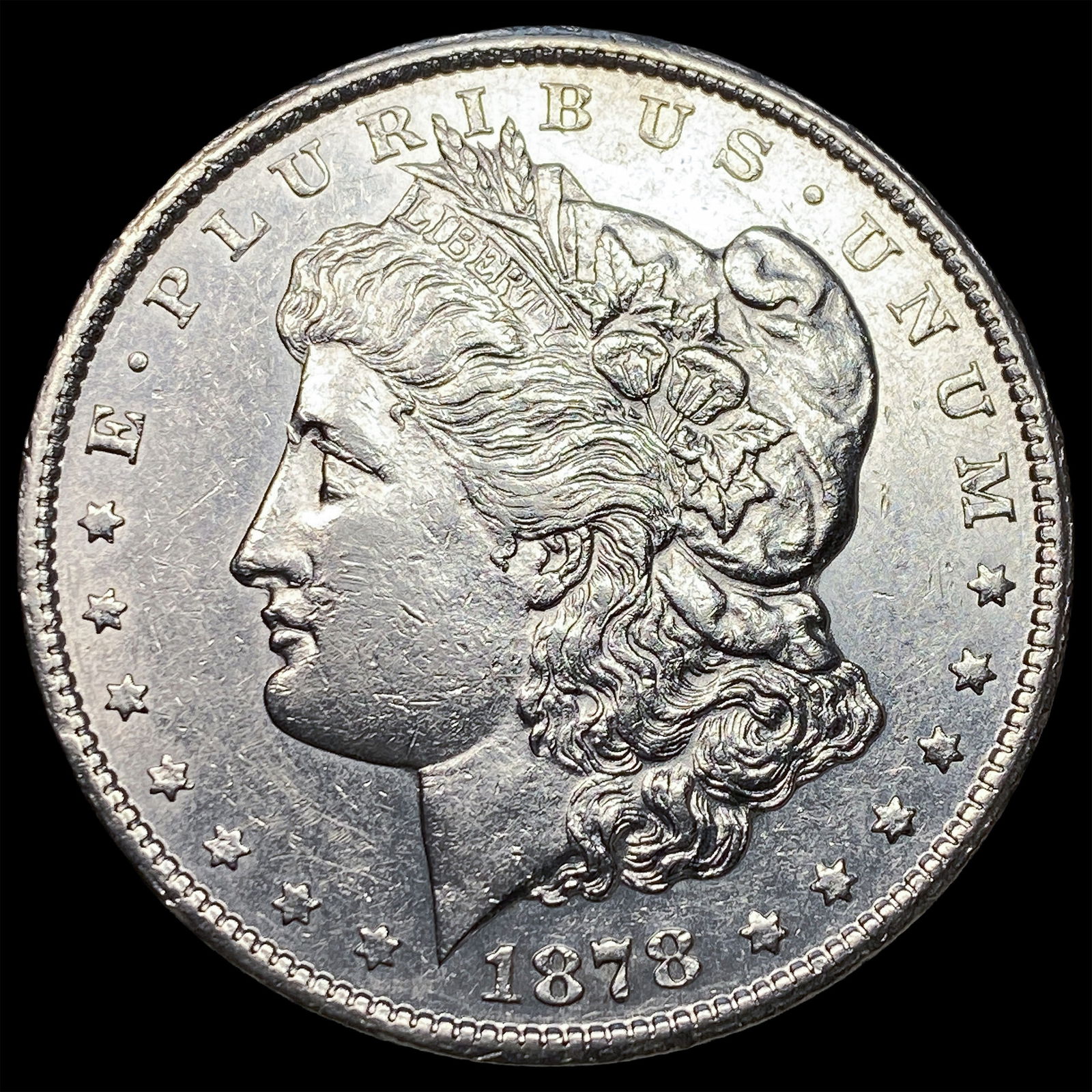 1878-S Silver Morgan Dollar CLOSELY UNCIRCULATED: 1878-S Silver Morgan Dollar CLOSELY UNCIRCULATED