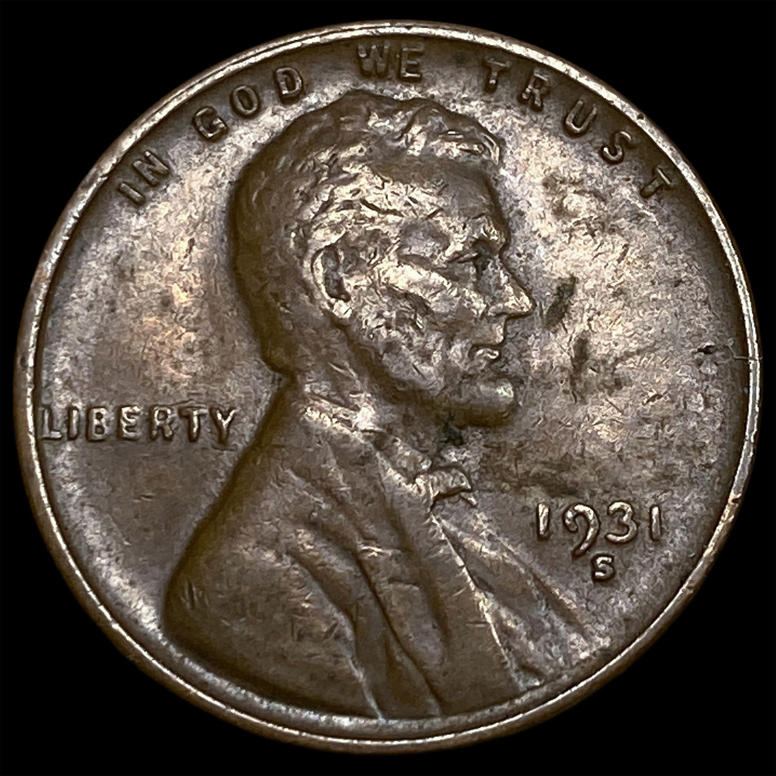 1931-S Lincoln Wheat Cent NEARLY UNCIRCULATED (1 of 2)