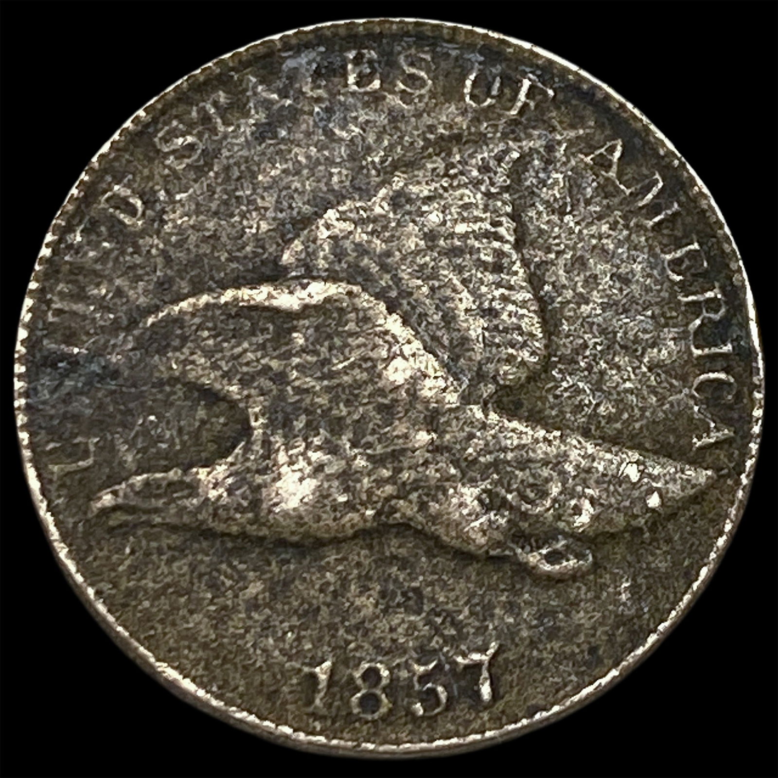1857 Copper-Nickel Flying Eagle Cent HIGH GRADE (1 of 2)